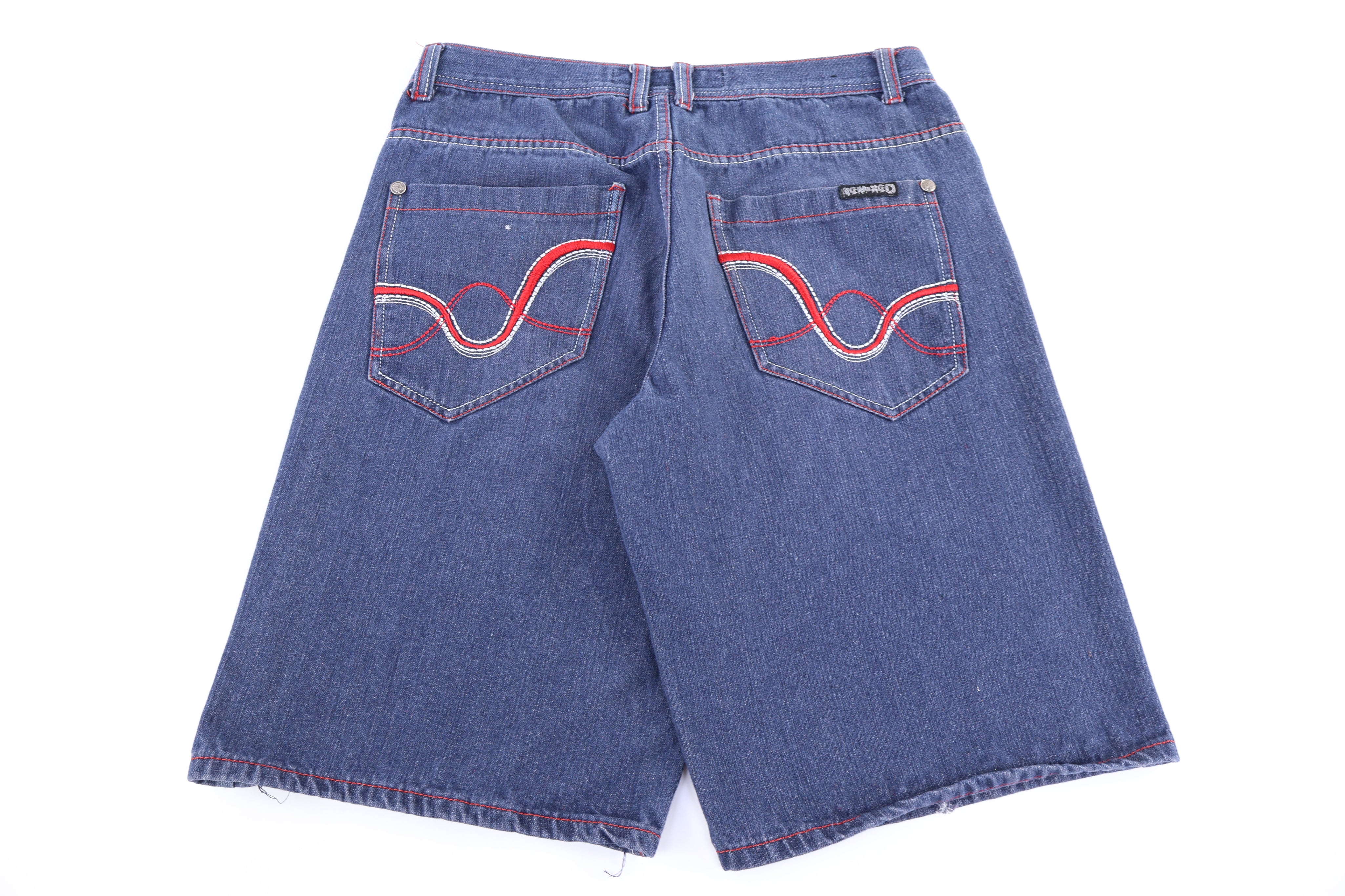Y2K Remixed Dark Wash Denim Shorts