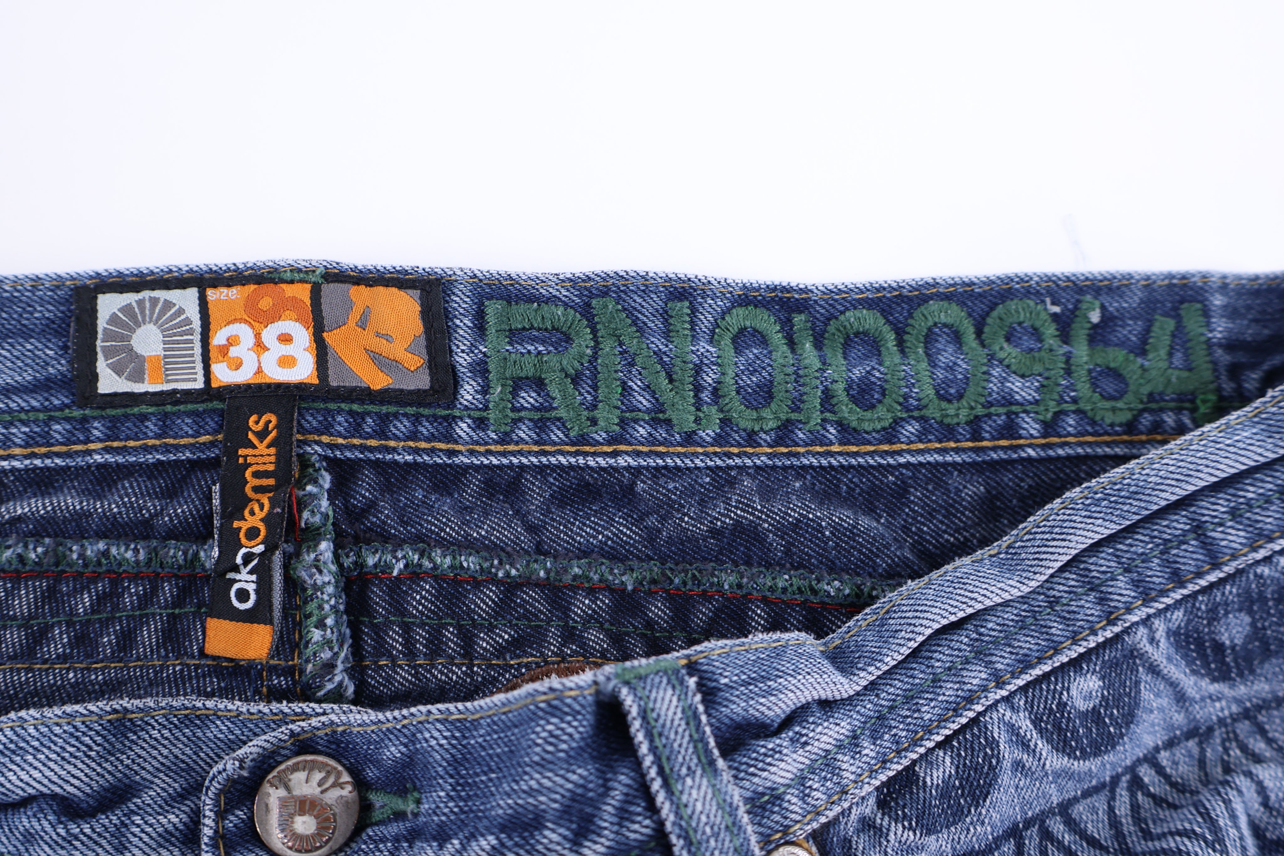 Y2K Akademiks Embroidered Denim Jeans
