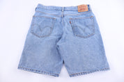 Levi's 505 Light Wash Denim Shorts