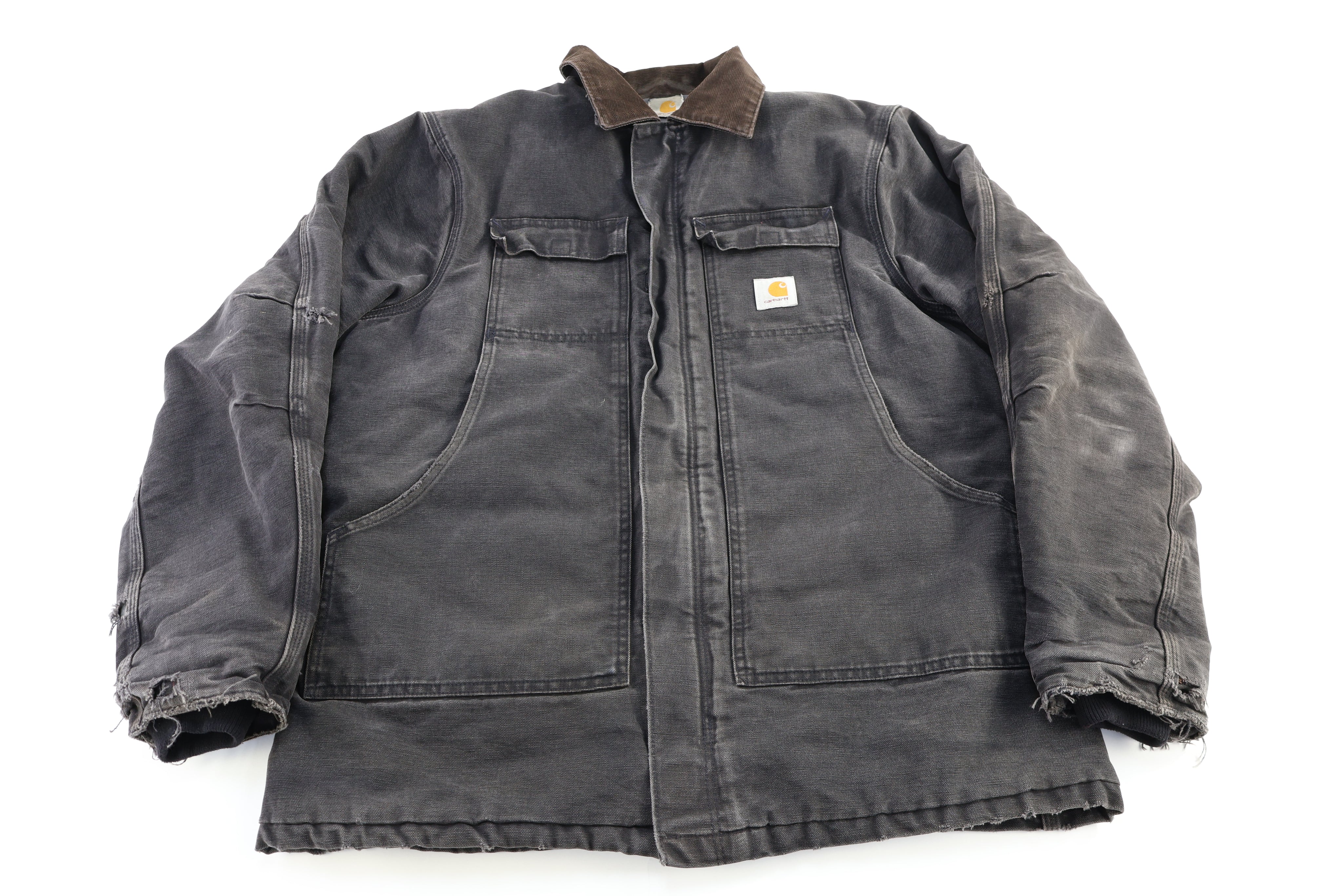 Carhartt Logo Patch Black Full Zip Jacket