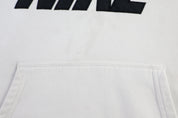 Nike Embroidered Logo White Pullover Hoodie