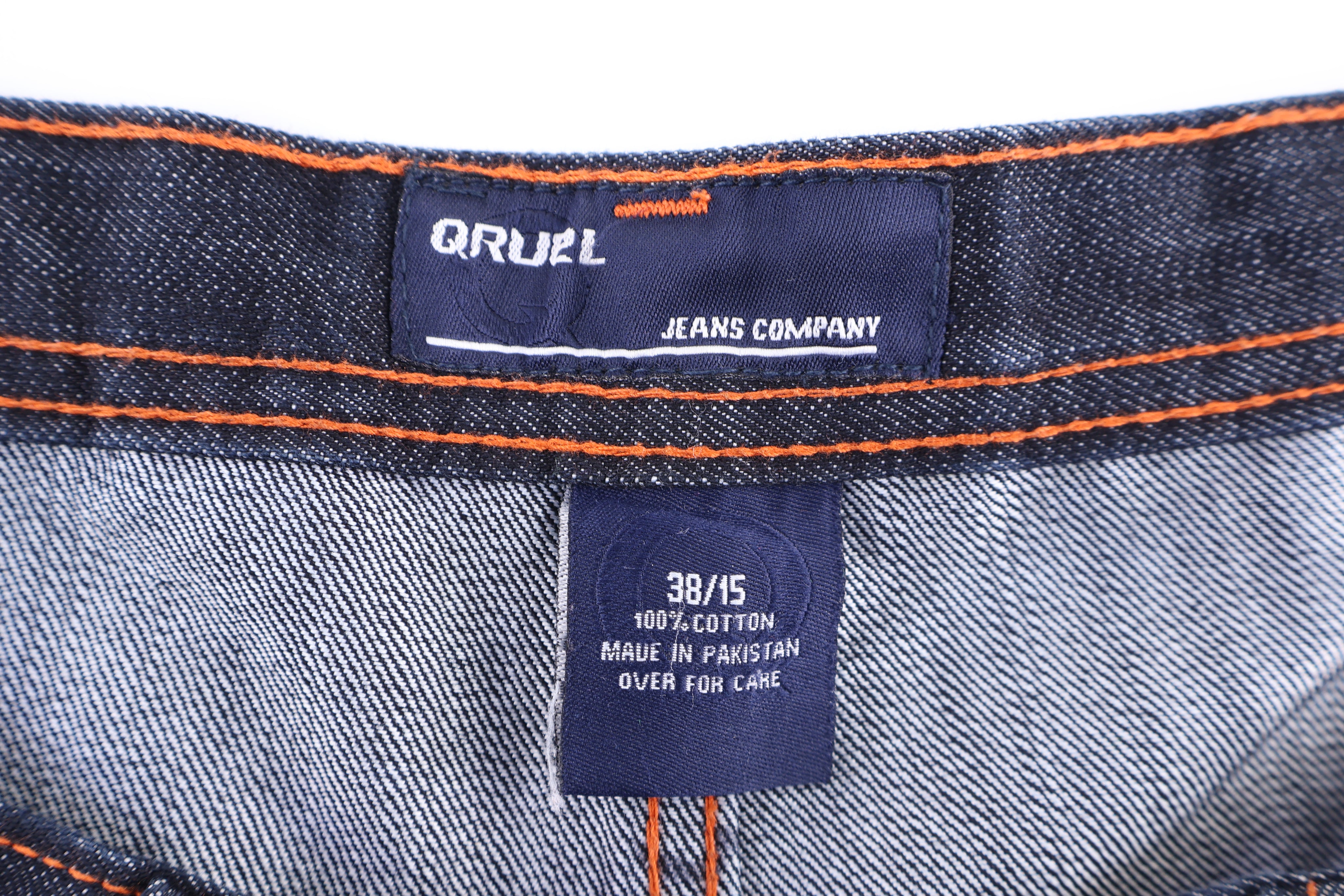 Y2K Qruel Dark Wash Denim Shorts