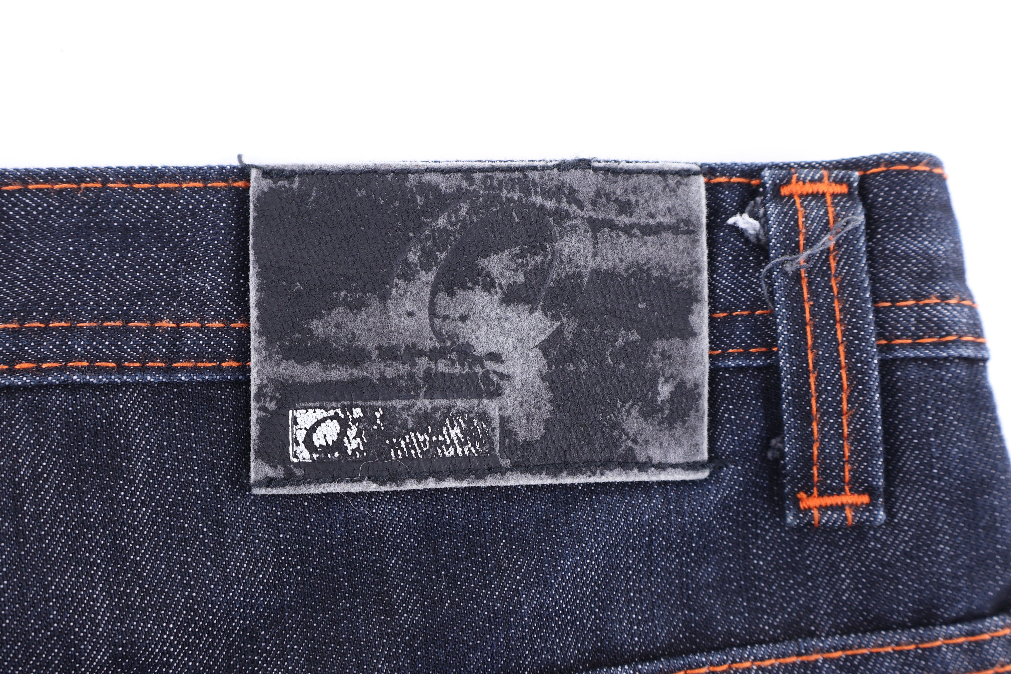 Y2K Qruel Dark Wash Denim Shorts