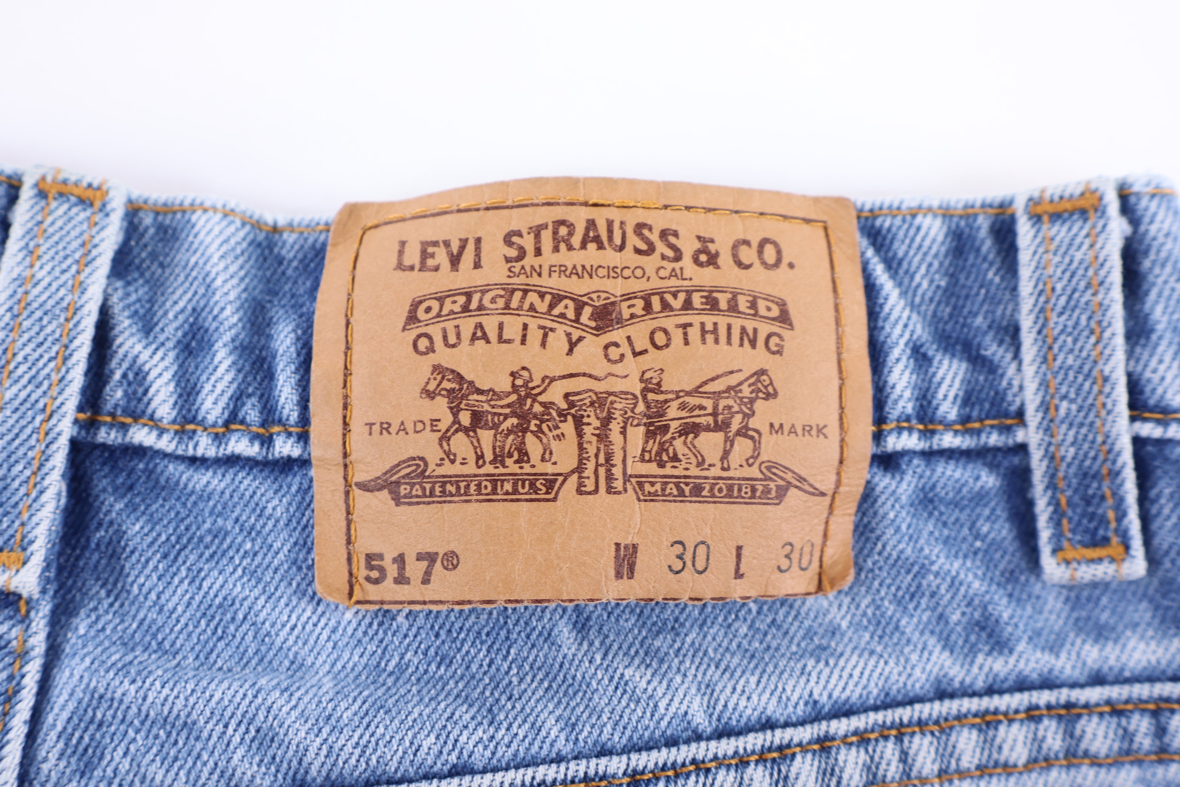 90's Levi's 517 Light Wash Denim Jeans
