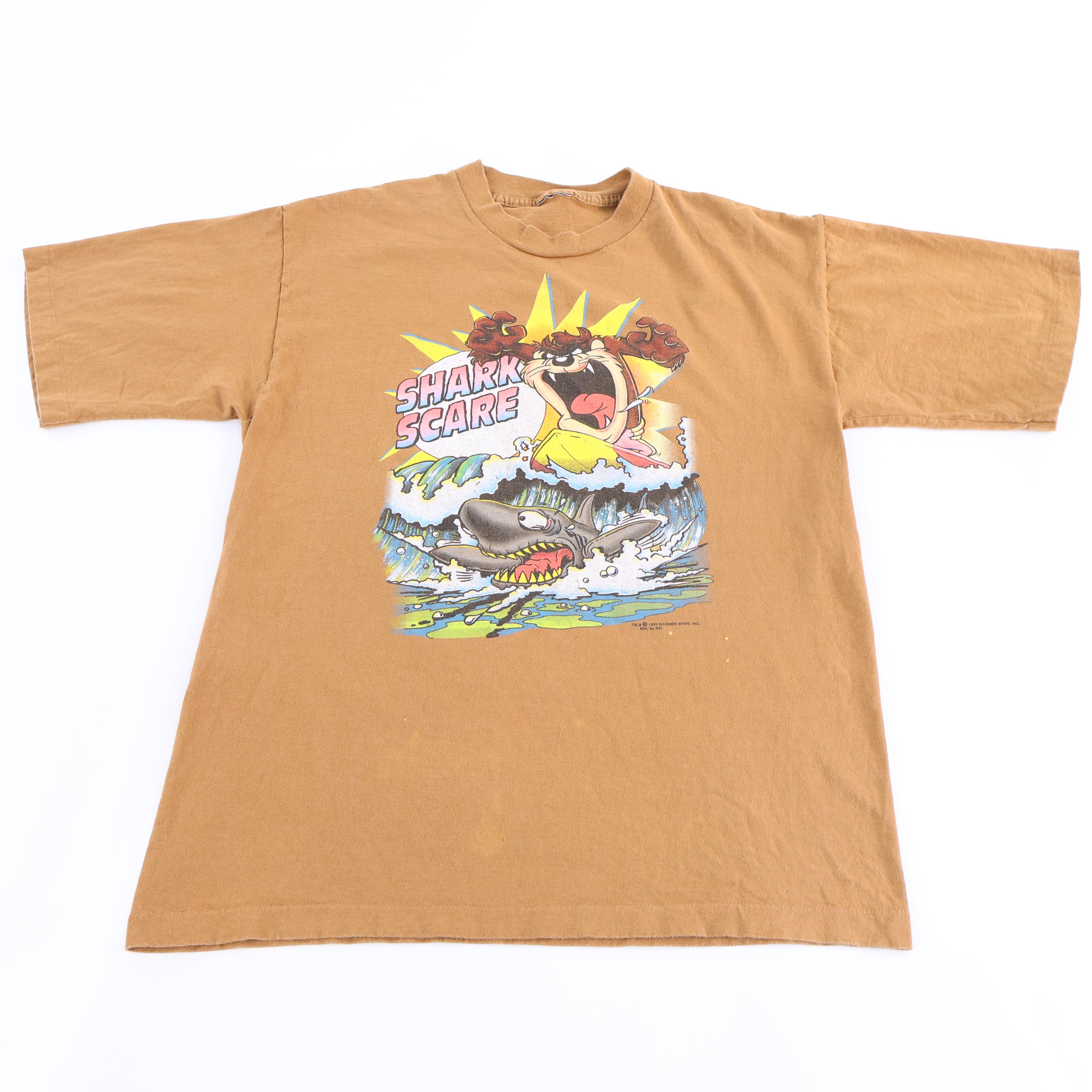1991 Tasmanian Devil Shark Scare Graphic T-shirt