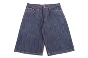 Y2K Qruel Dark Wash Denim Shorts