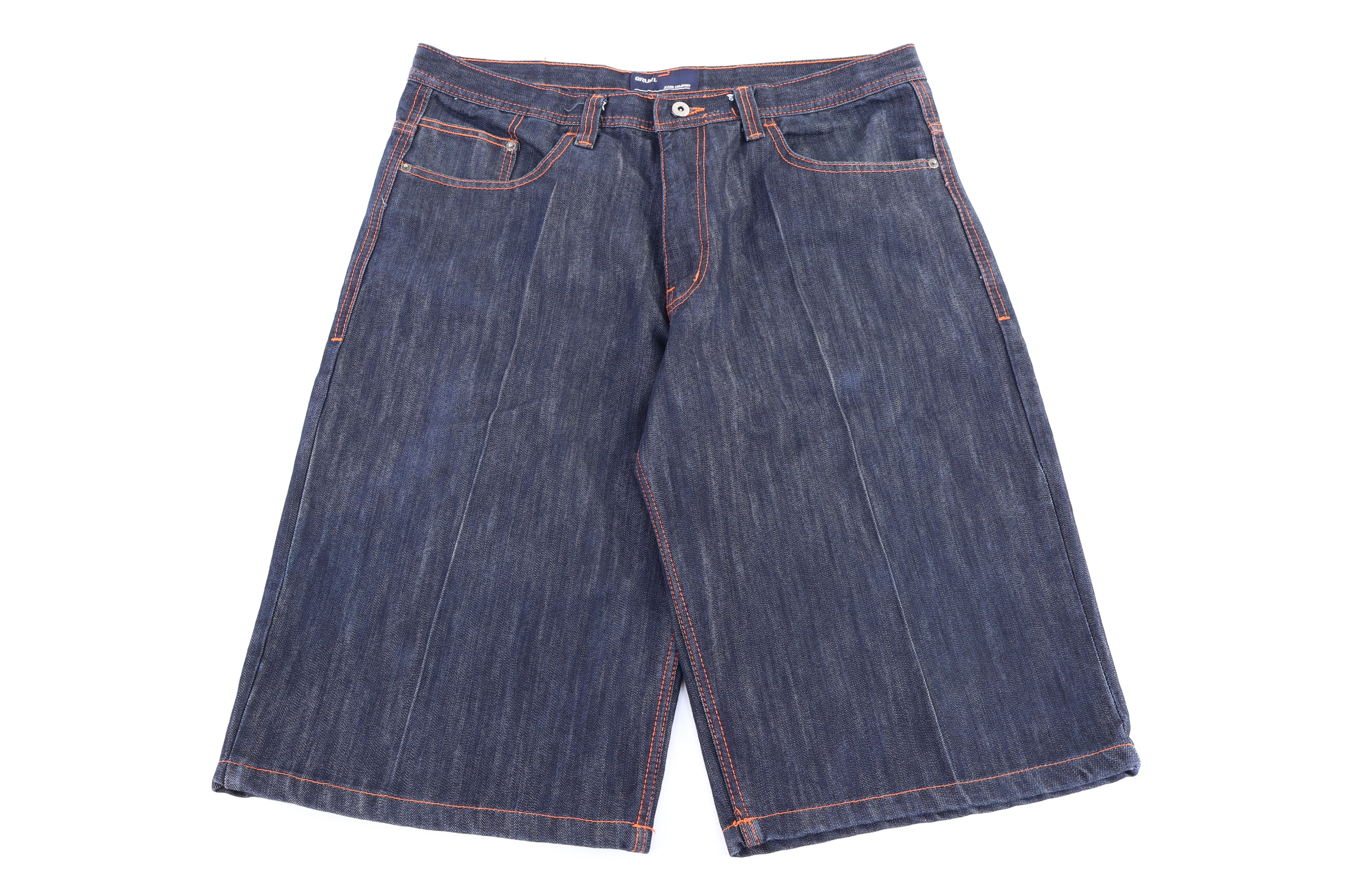Y2K Qruel Dark Wash Denim Shorts