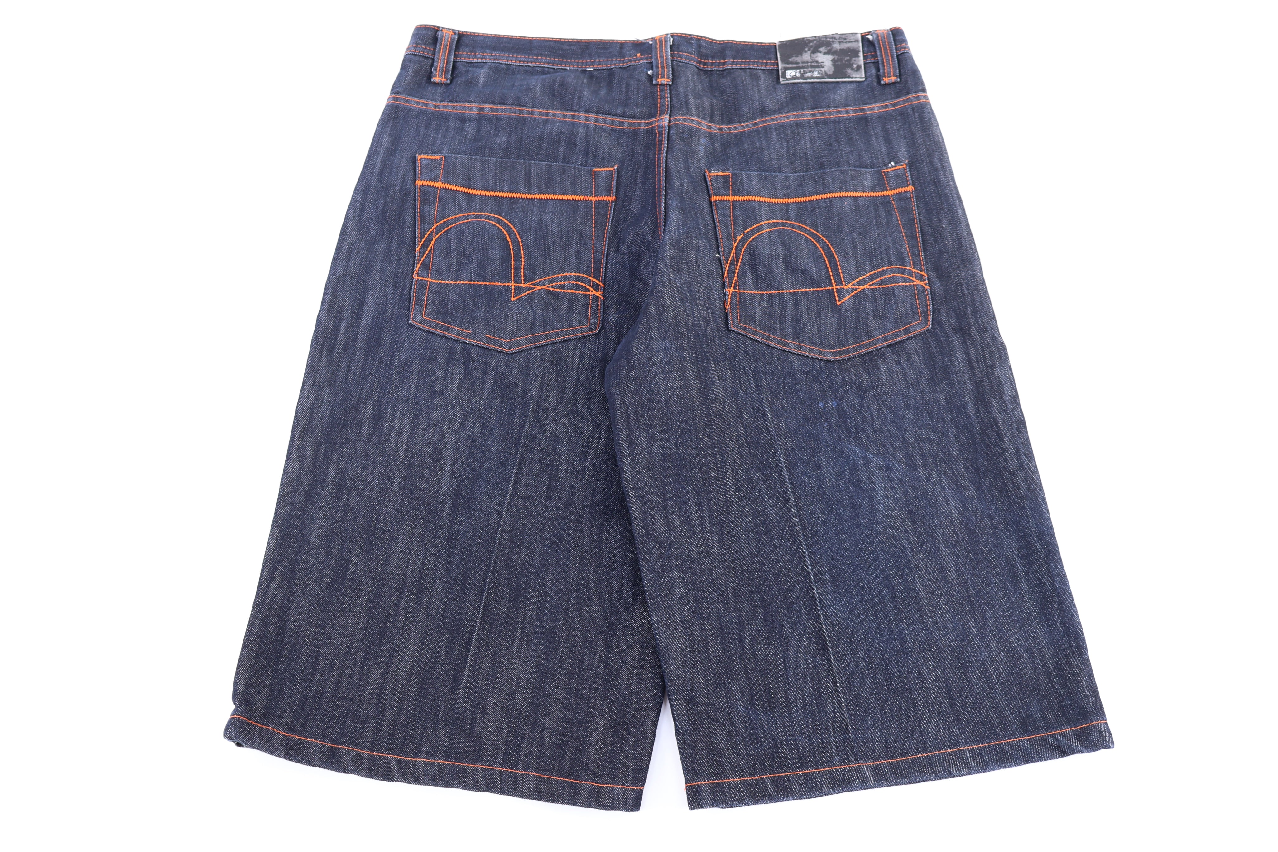 Y2K Qruel Dark Wash Denim Shorts
