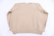 Polo by Ralph Lauren Embroidered Logo Tan Knit Sweater