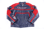 Vintage Tommy Hilfiger Embroidered Leather Jacket