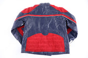 Vintage Tommy Hilfiger Embroidered Leather Jacket