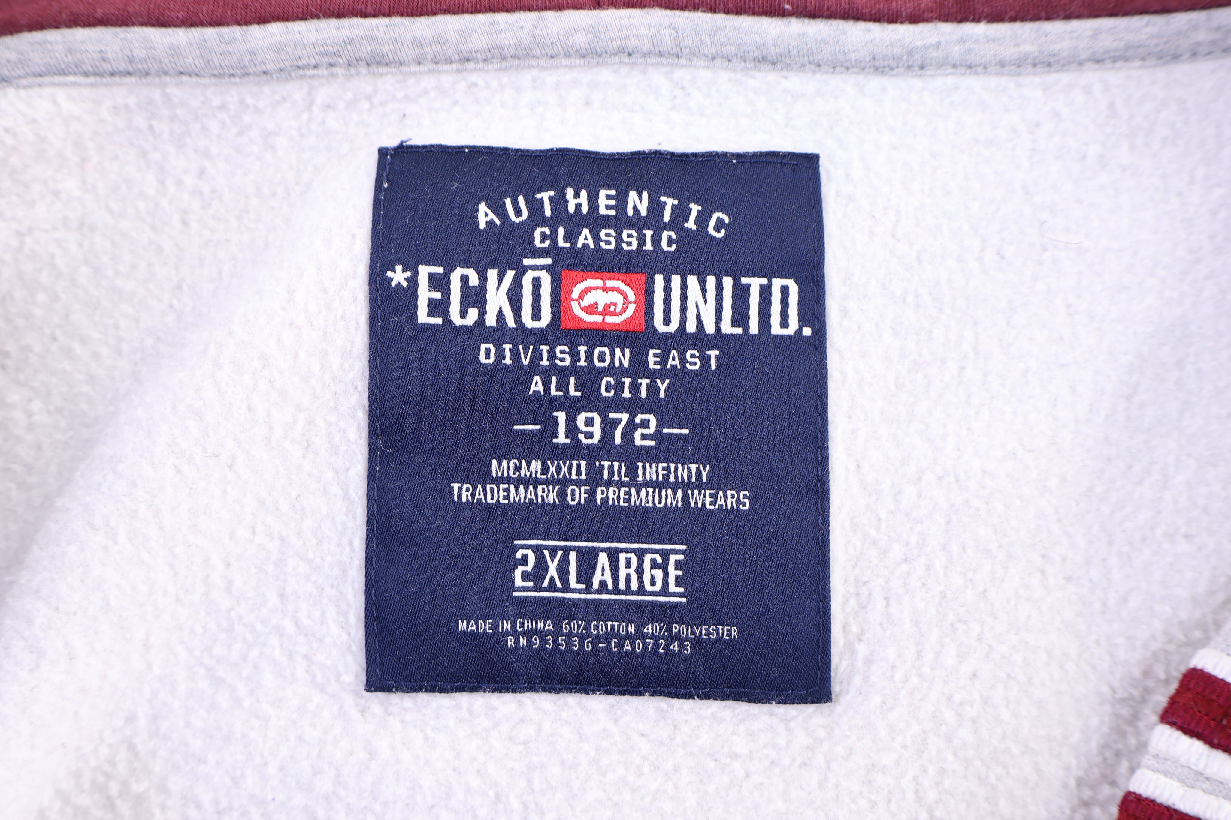 Ecko Unltd Grey Full Zip Hoodie
