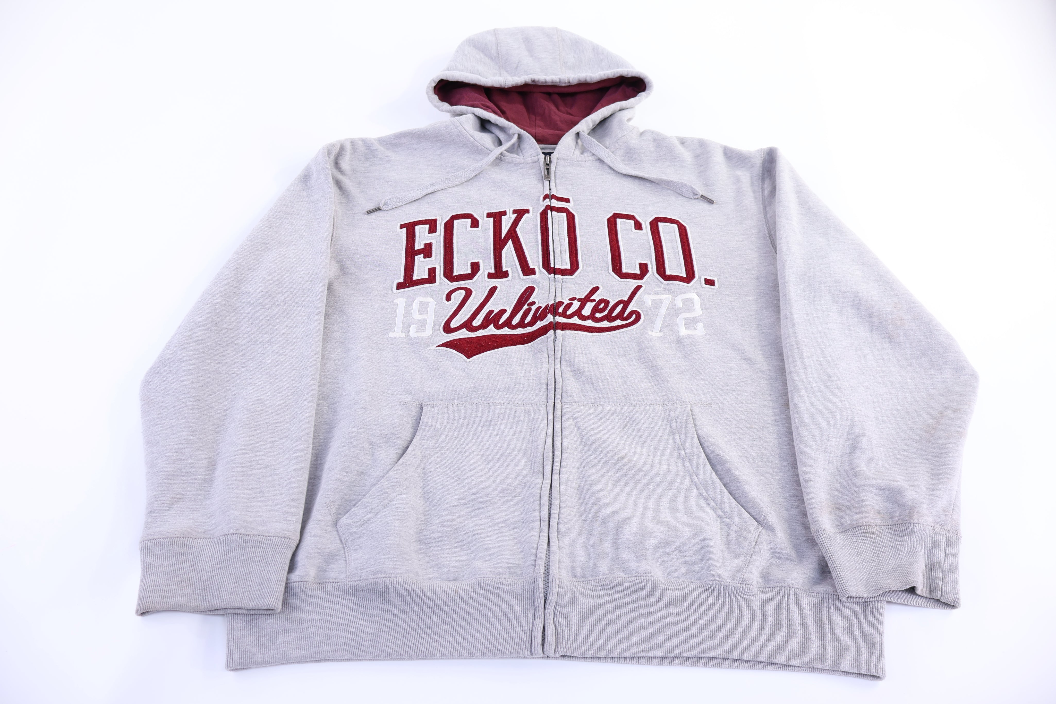Ecko Unltd Grey Full Zip Hoodie