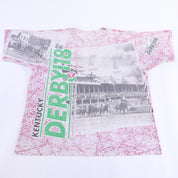 1992 Kentucky Derby All Over Graphic T-shirt
