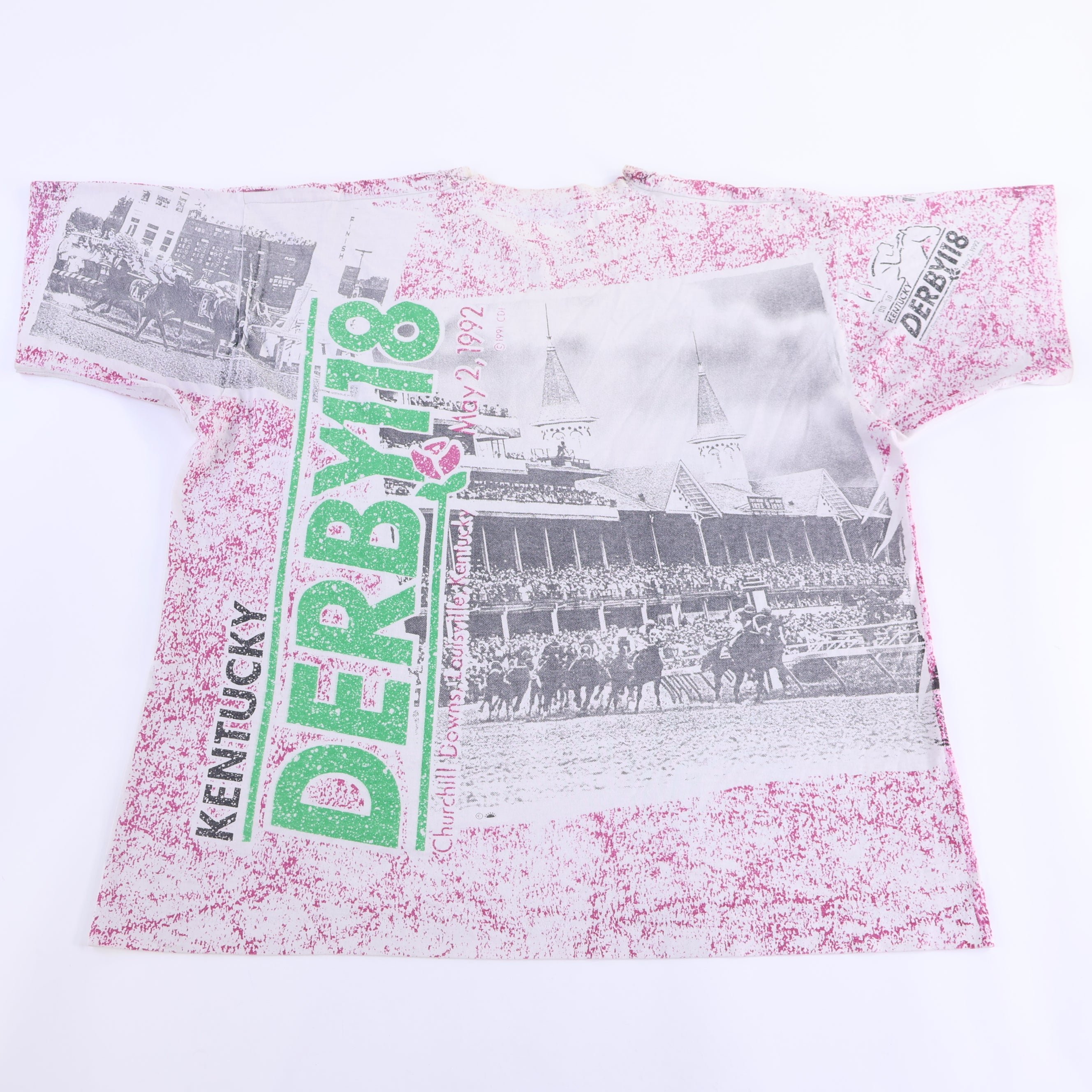 1992 Kentucky Derby All Over Graphic T-shirt
