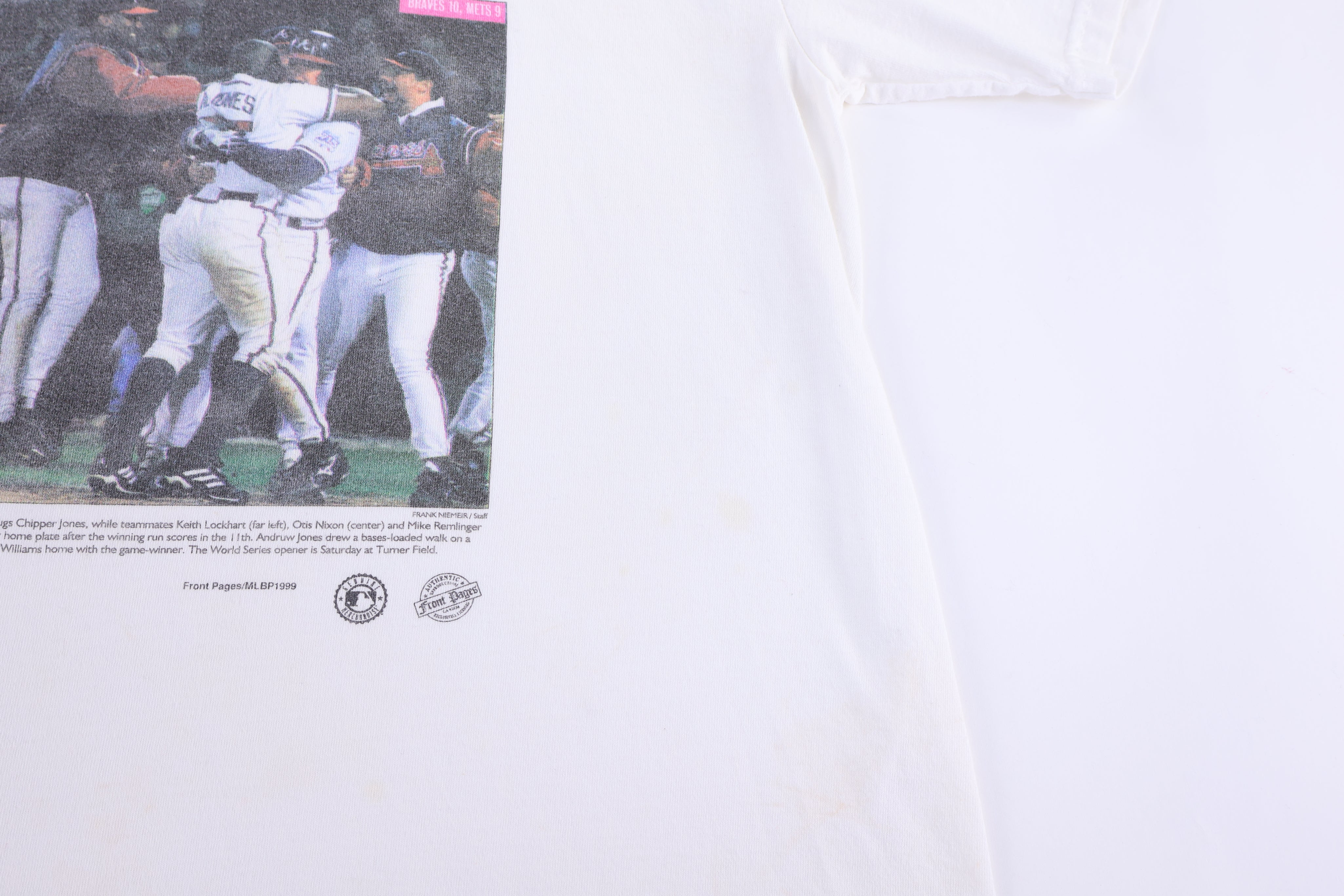 1999 Eleventh Heaven Atlanta Braves Baseball T-shirt