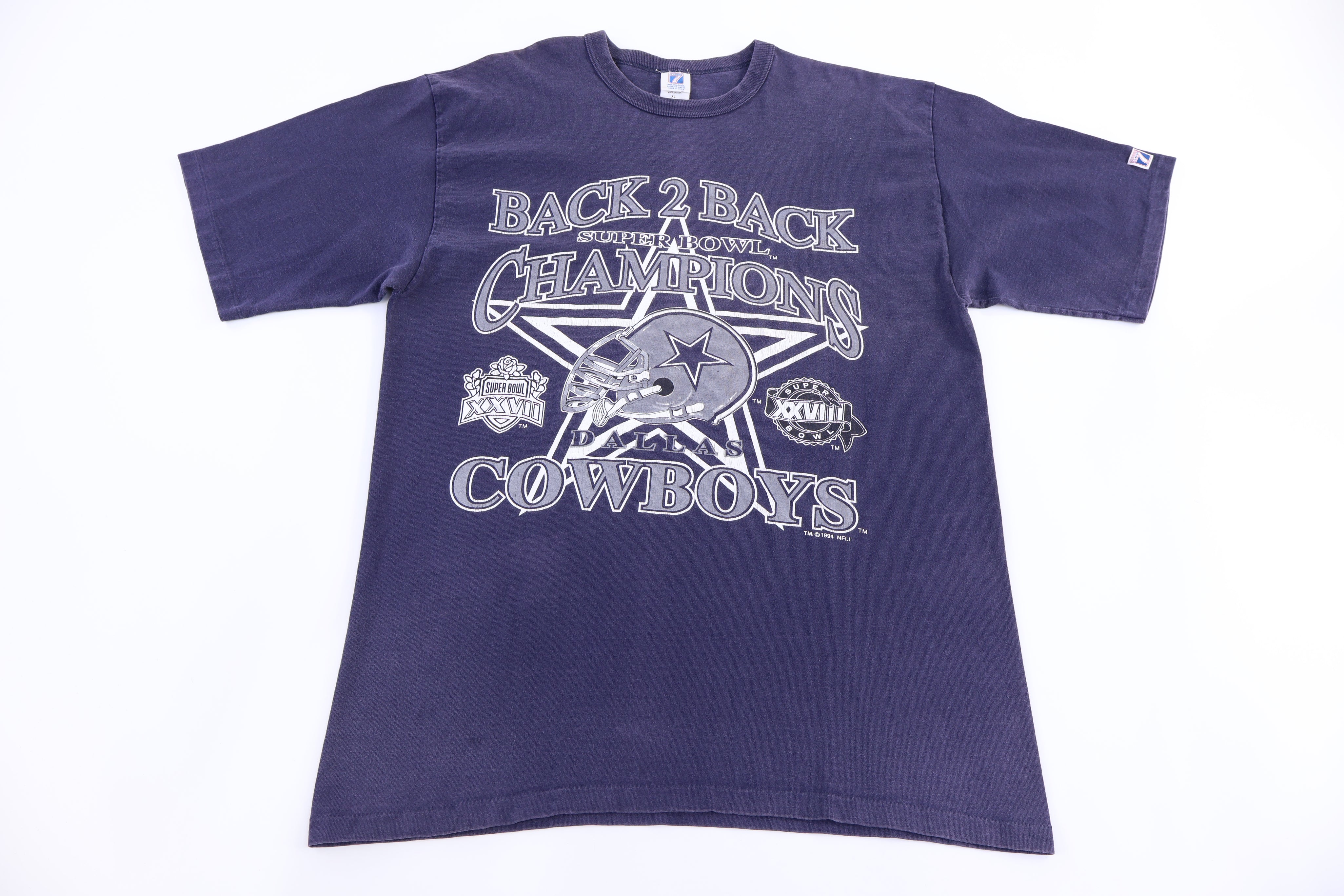 1994 Dallas Cowboys Football Back 2 Back Champions T-shirt