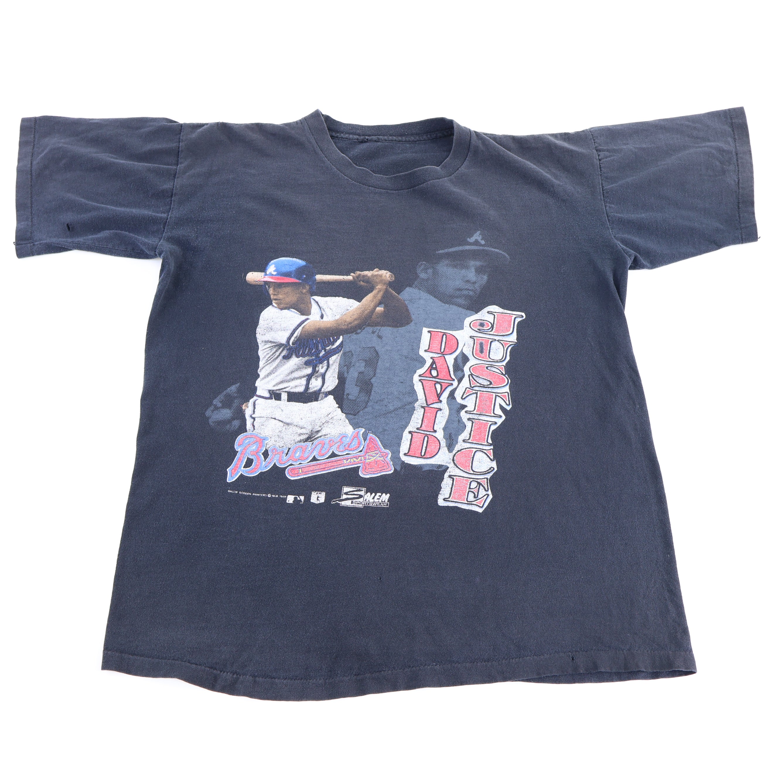 1989 David Justice Atlanta Braves T-shirt