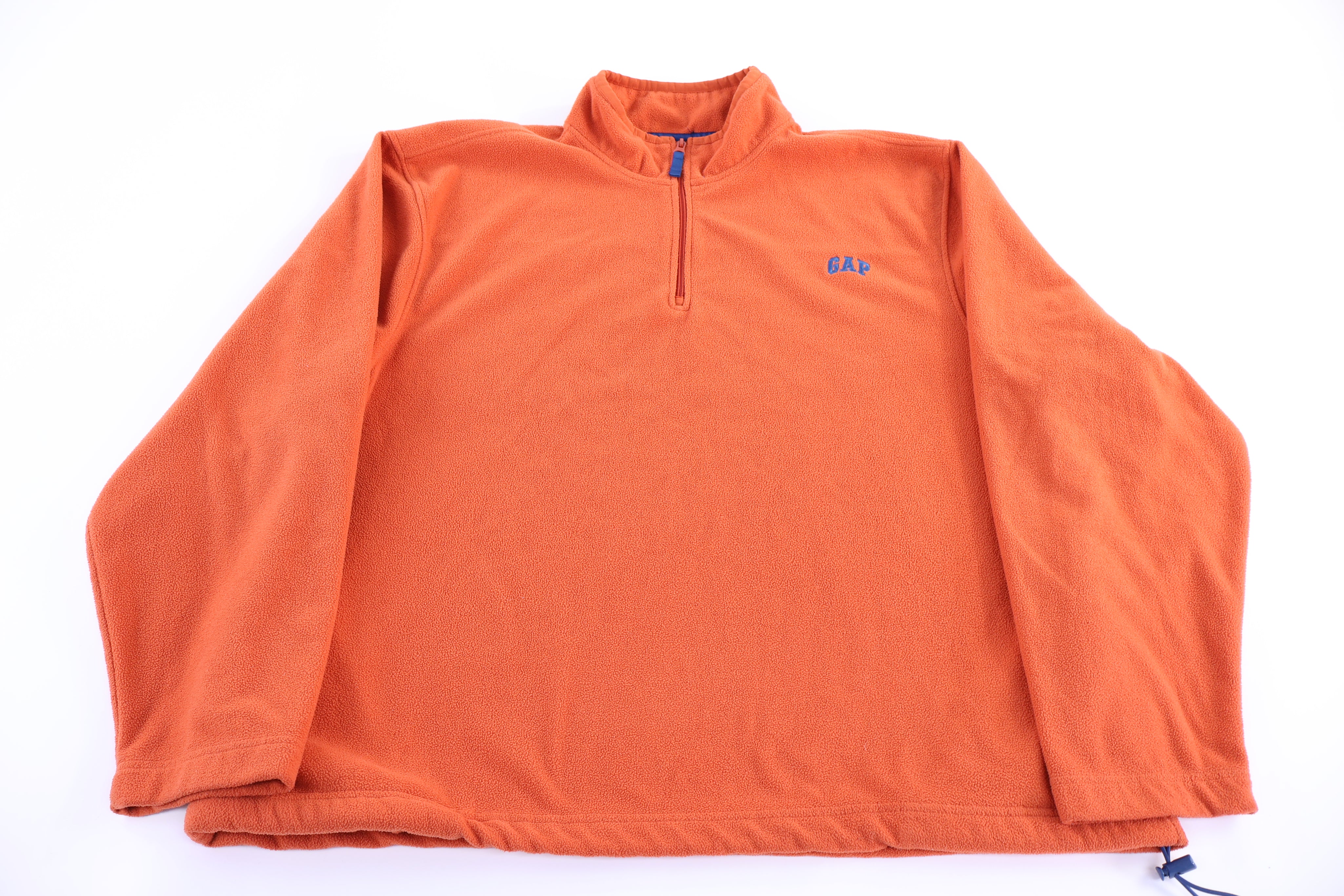 Vintage GAP Orange Quarter Zip Fleece Pullover