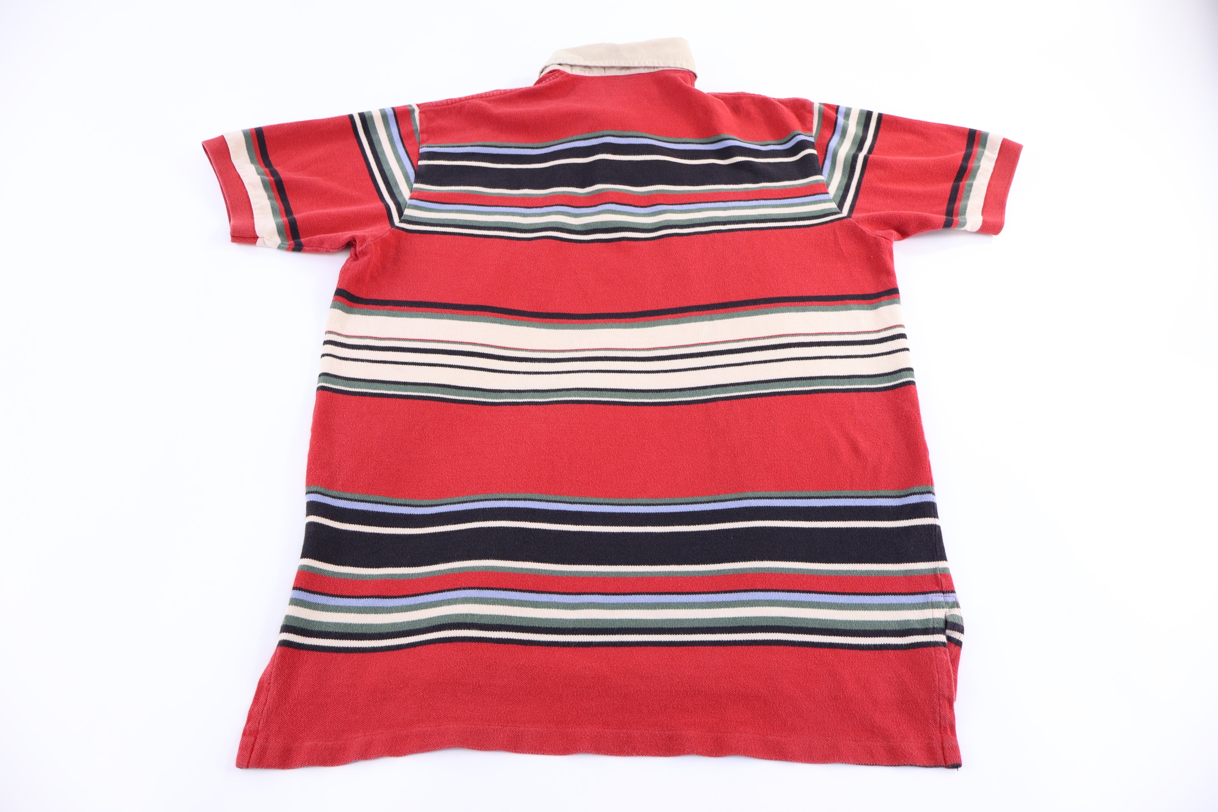 Polo by Ralph Lauren Embroidered Logo Multicolor Button Up