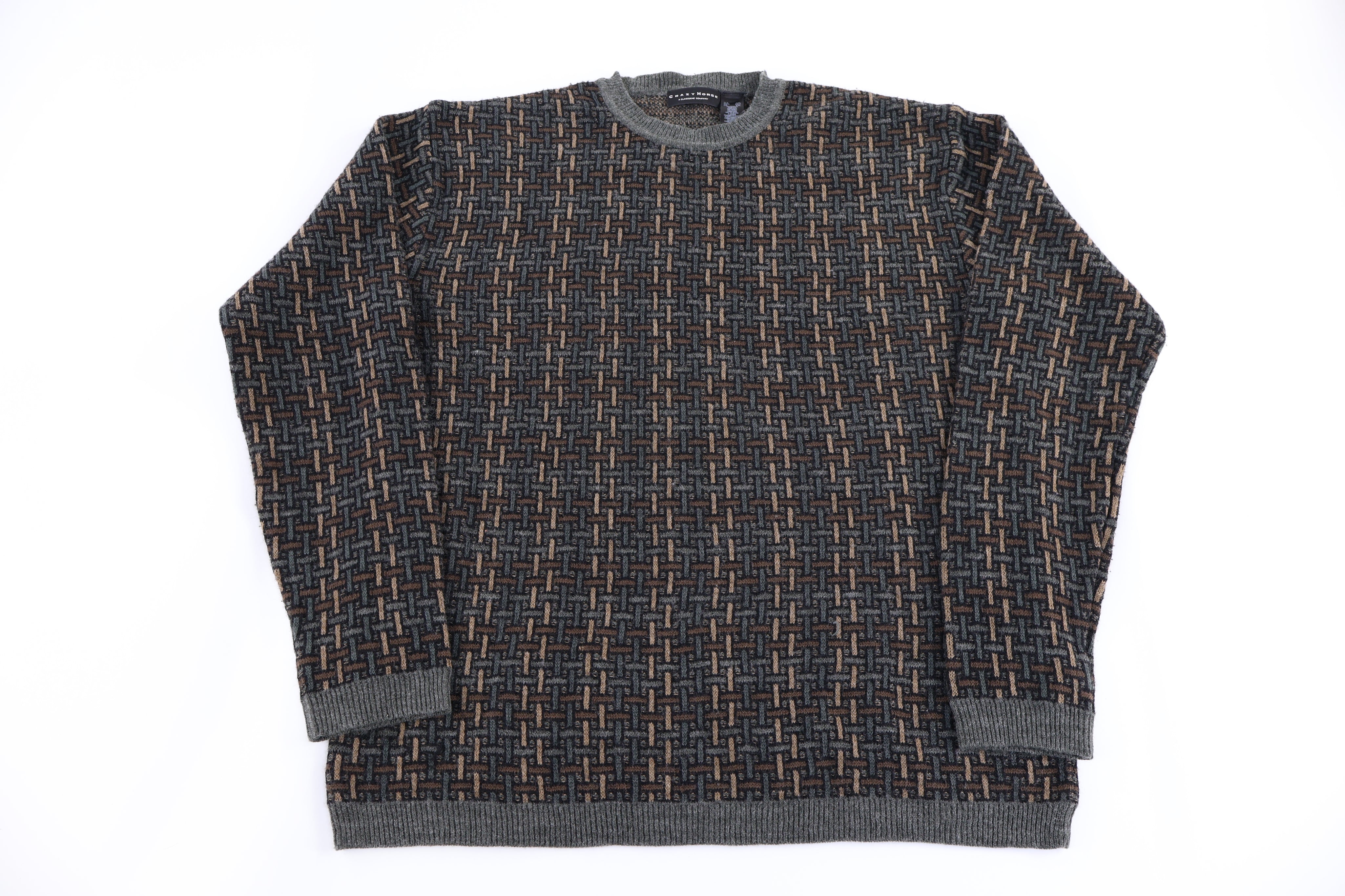 Crazy Horse Multipattern Knit Sweater
