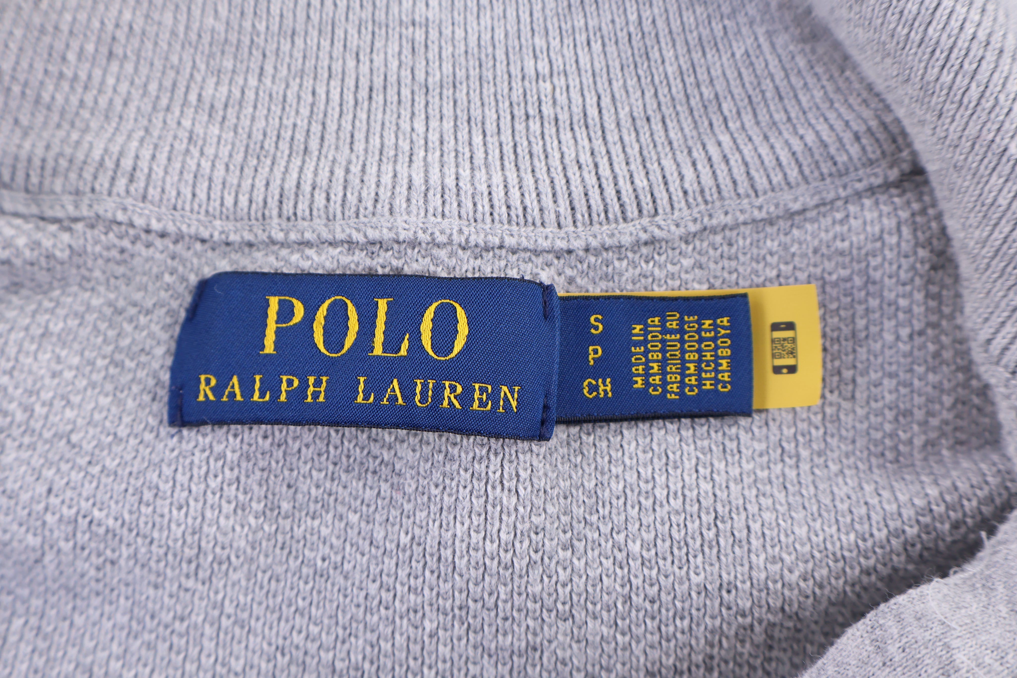 Polo Ralph Lauren Embroidered Logo Grey Sweater
