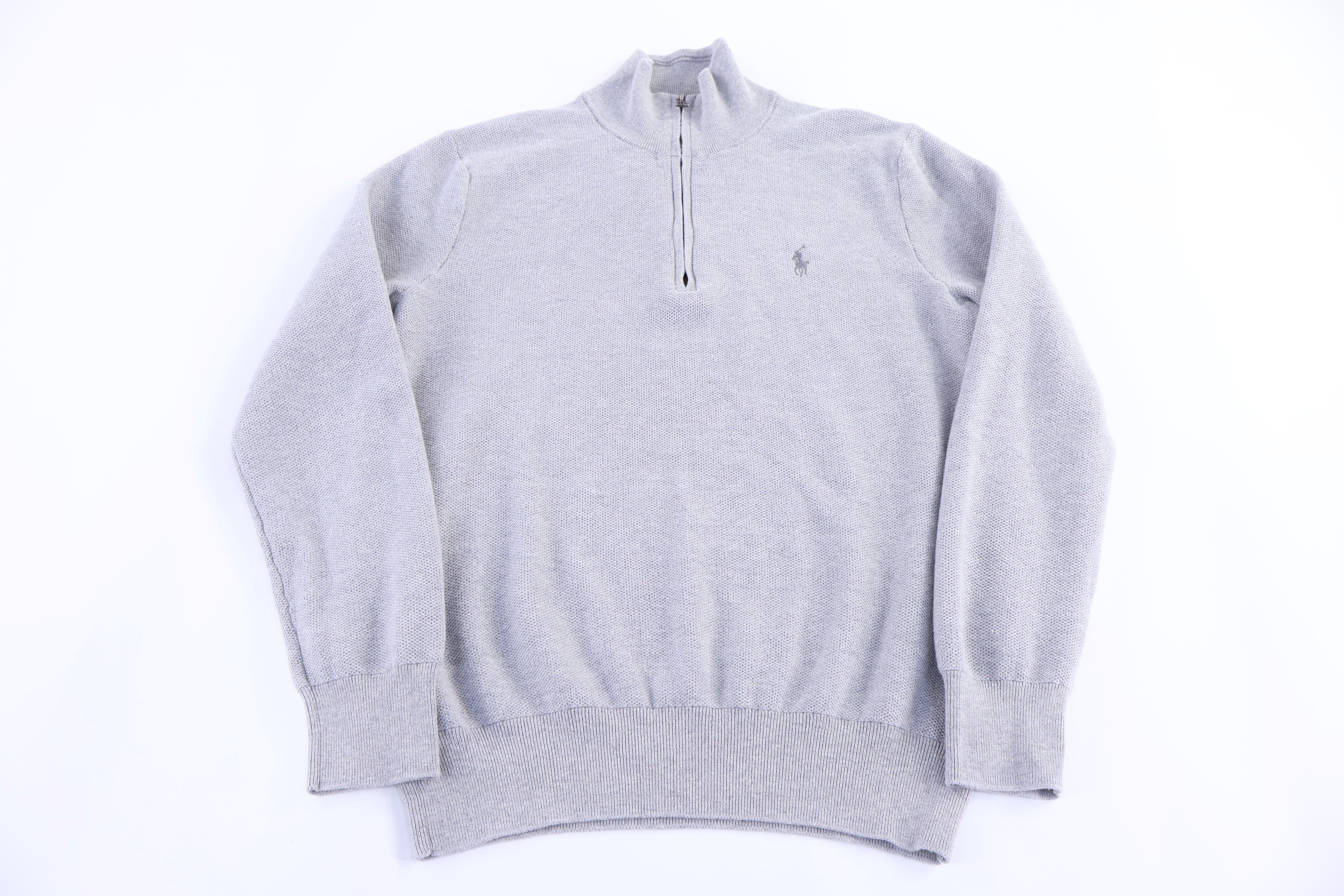 Polo Ralph Lauren Embroidered Logo Grey Sweater
