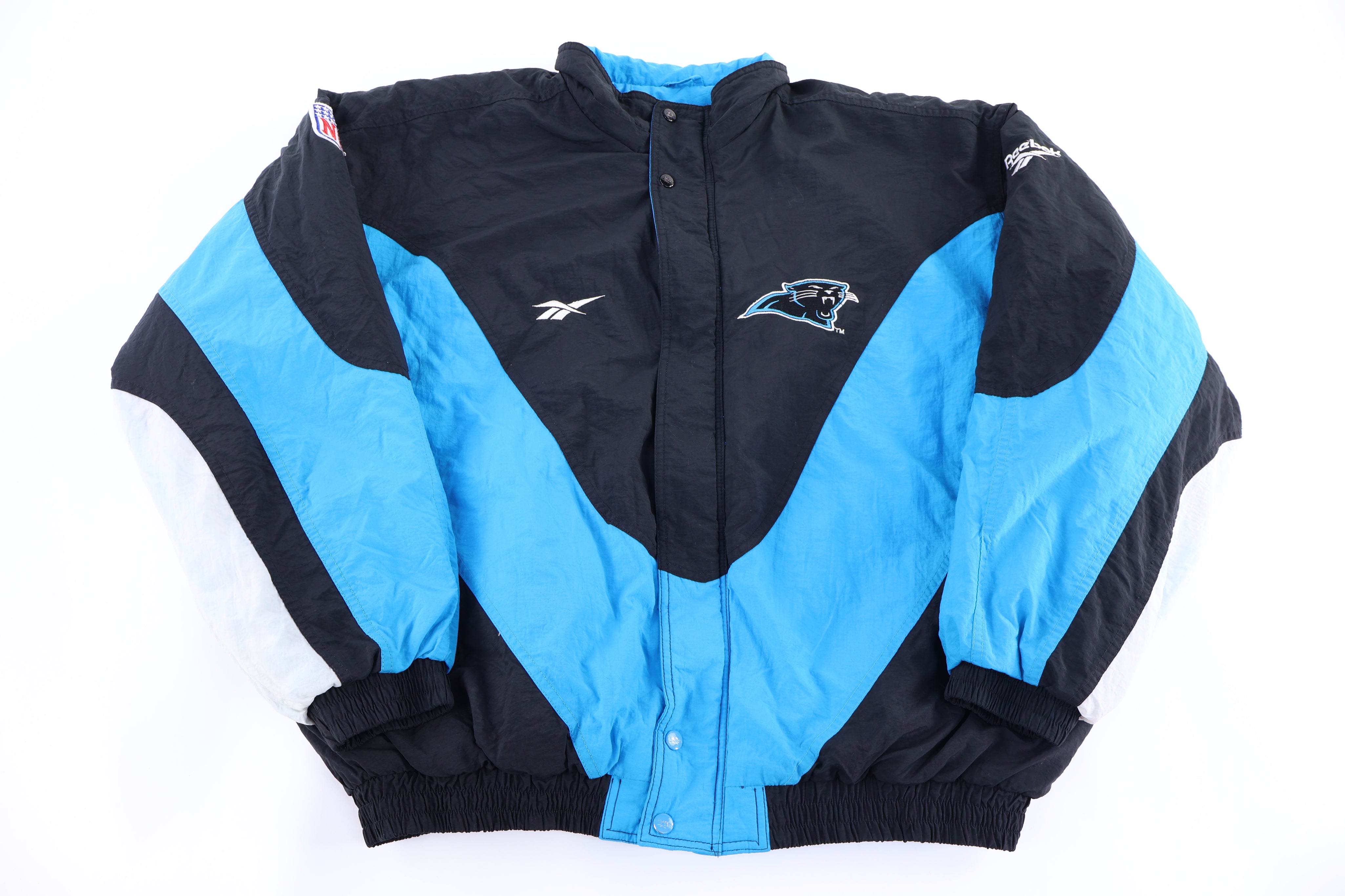 90's Reebok Carolina Panthers Football Full Zip Jacket