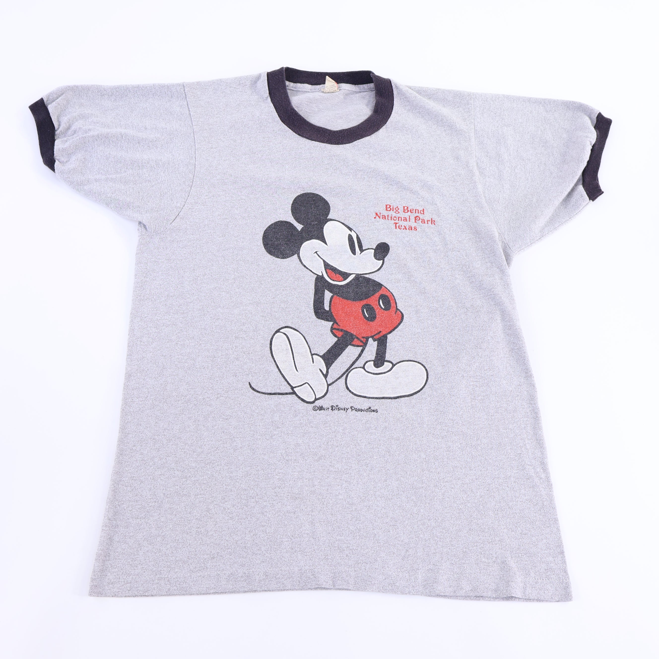 80's Mickey Mouse Big Bend National Park Ringer T-shirt