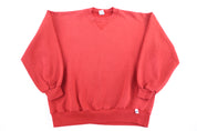 90's Russell Athletic Red Blank Sweatshirt