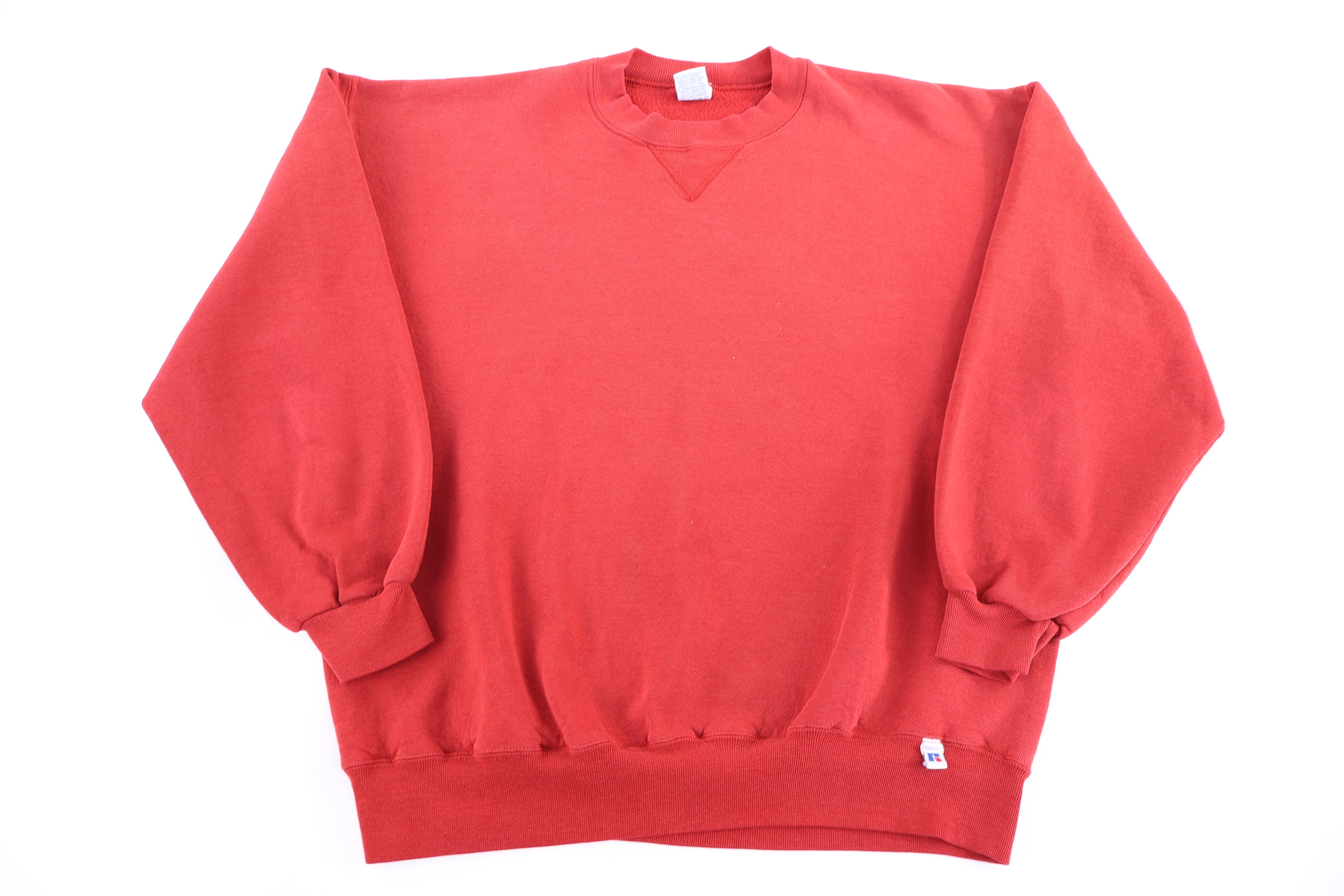 90's Russell Athletic Red Blank Sweatshirt