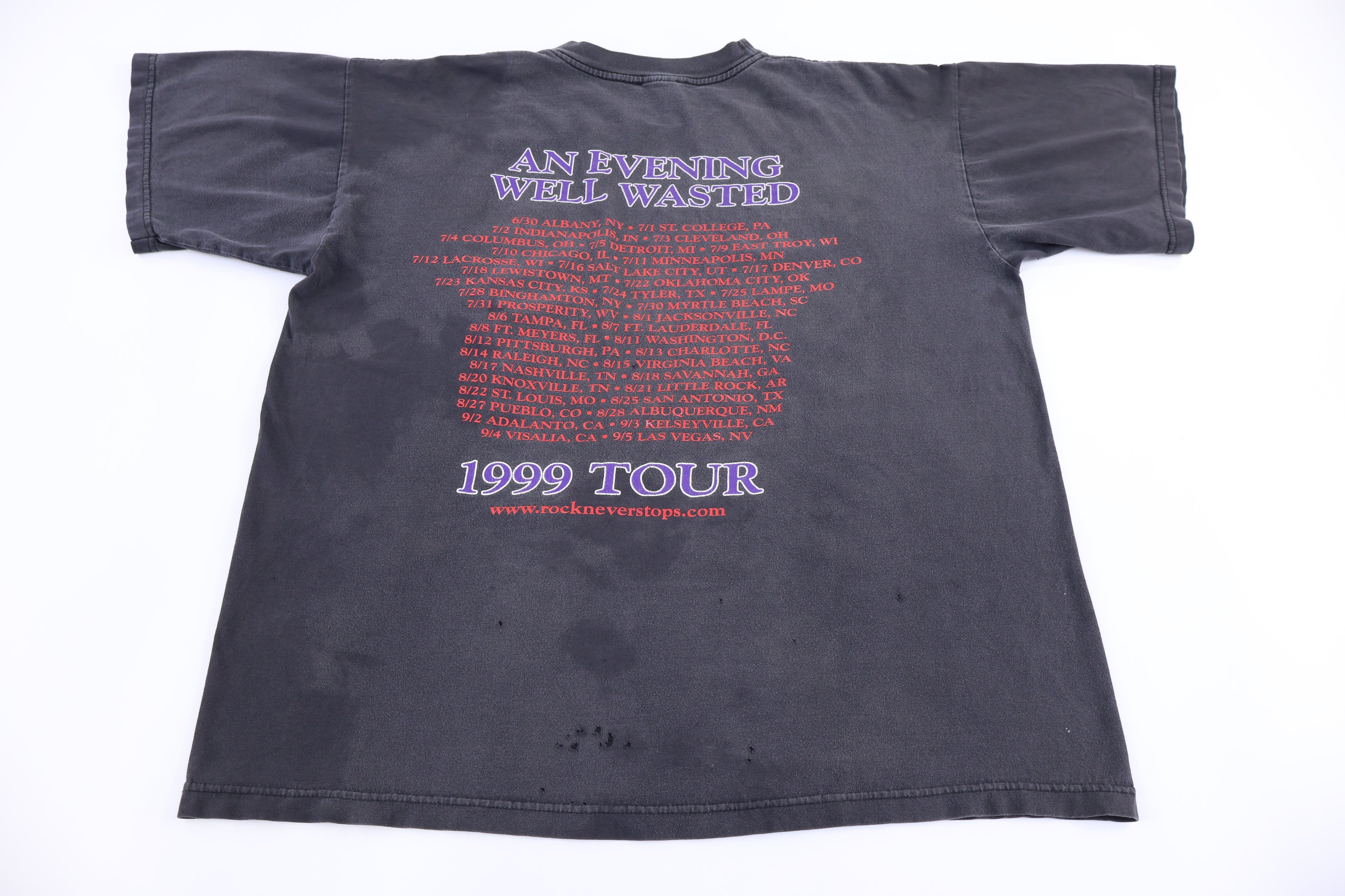 1999 Rock Never Stops Tour T-shirt