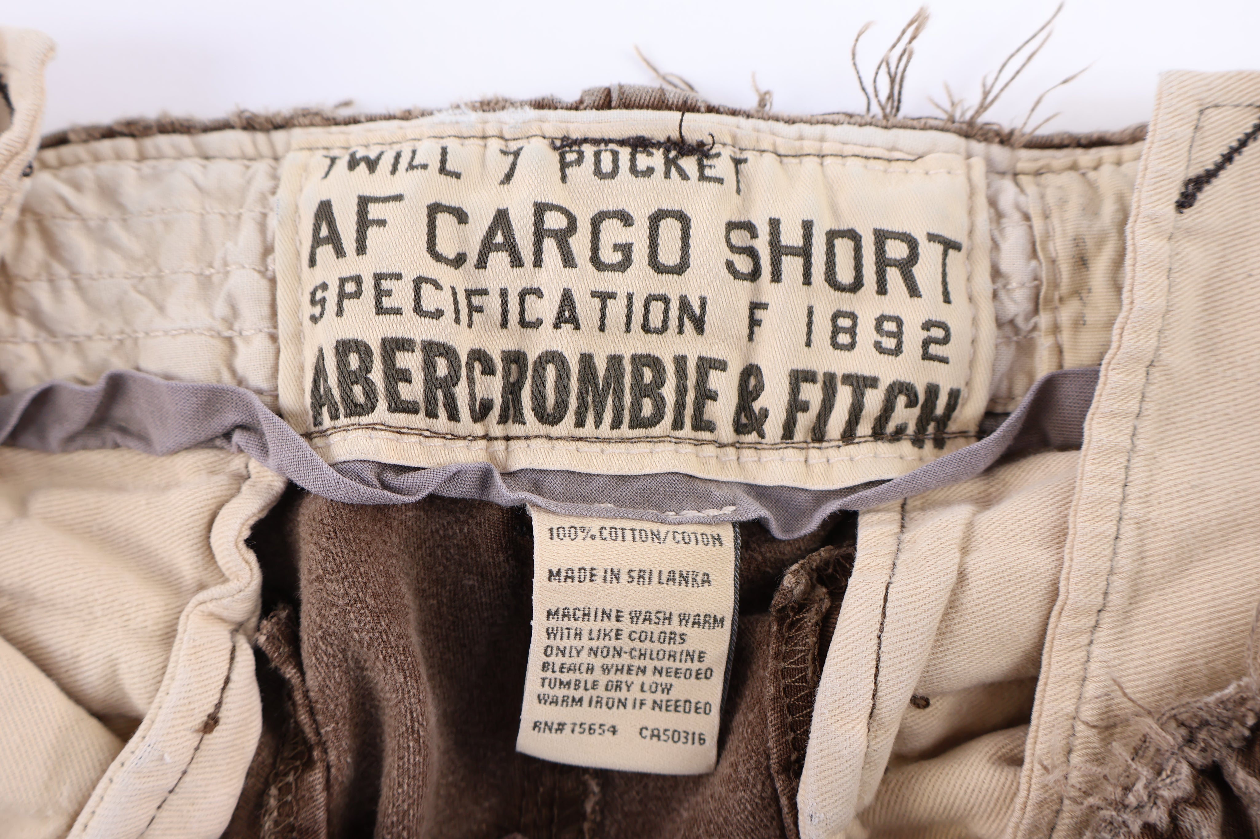 Vintage Abercrombie & Fitch Brown Cargo Shorts