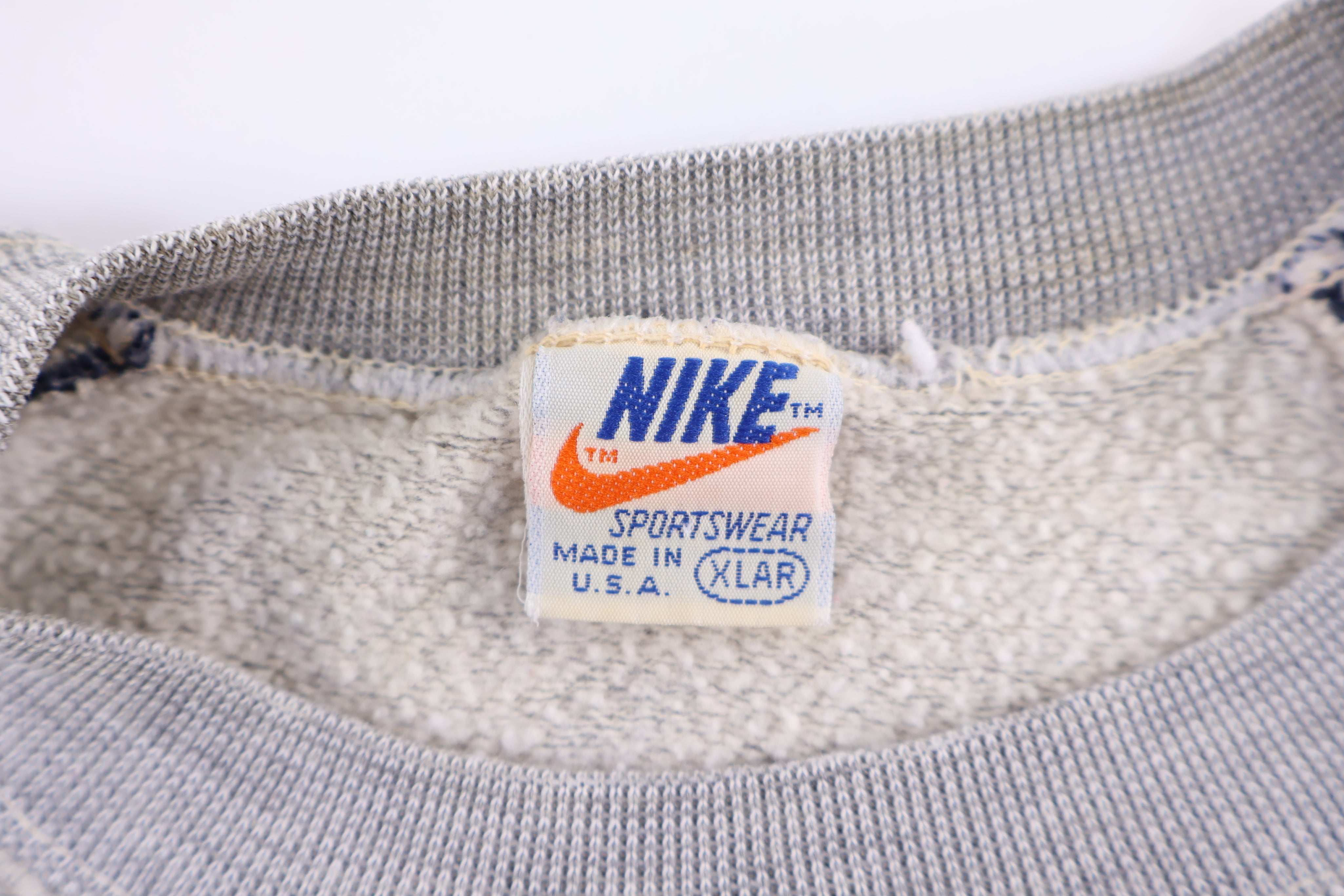 70’s Nike Embroidered Logo Grey Sweatshirt