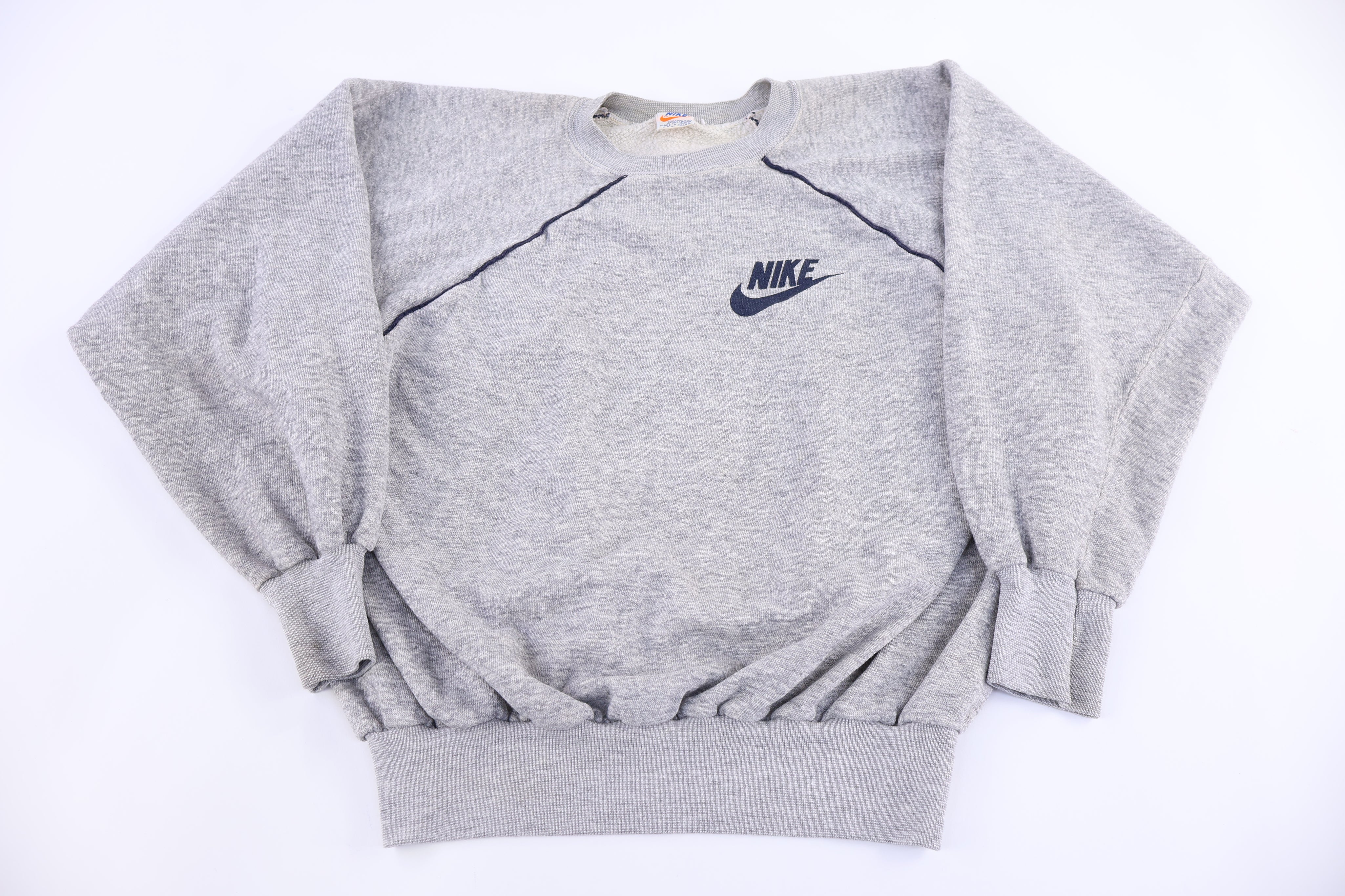 70’s Nike Embroidered Logo Grey Sweatshirt