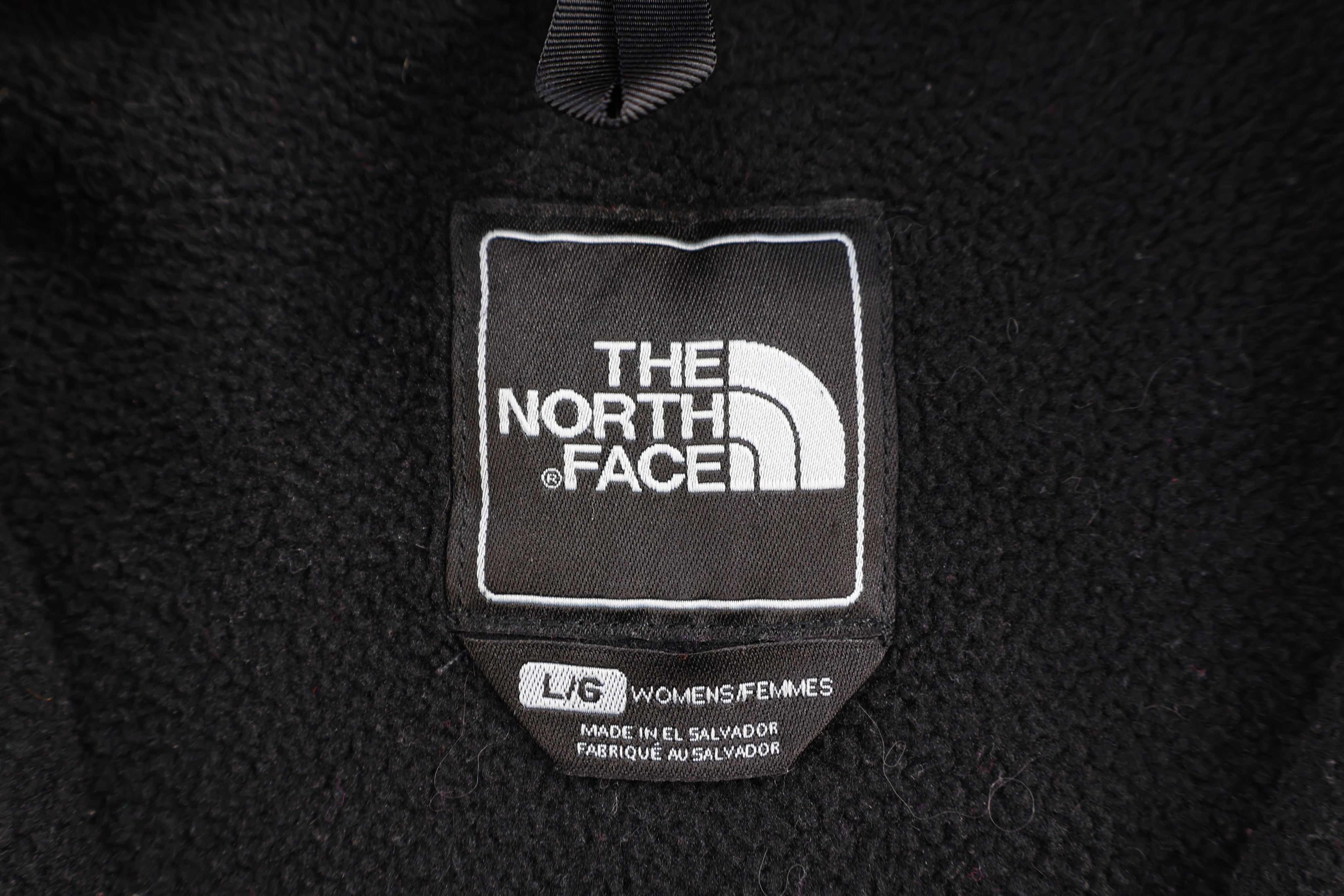 Women's The North Face Embroidered Logo Black Full Zip Jacket