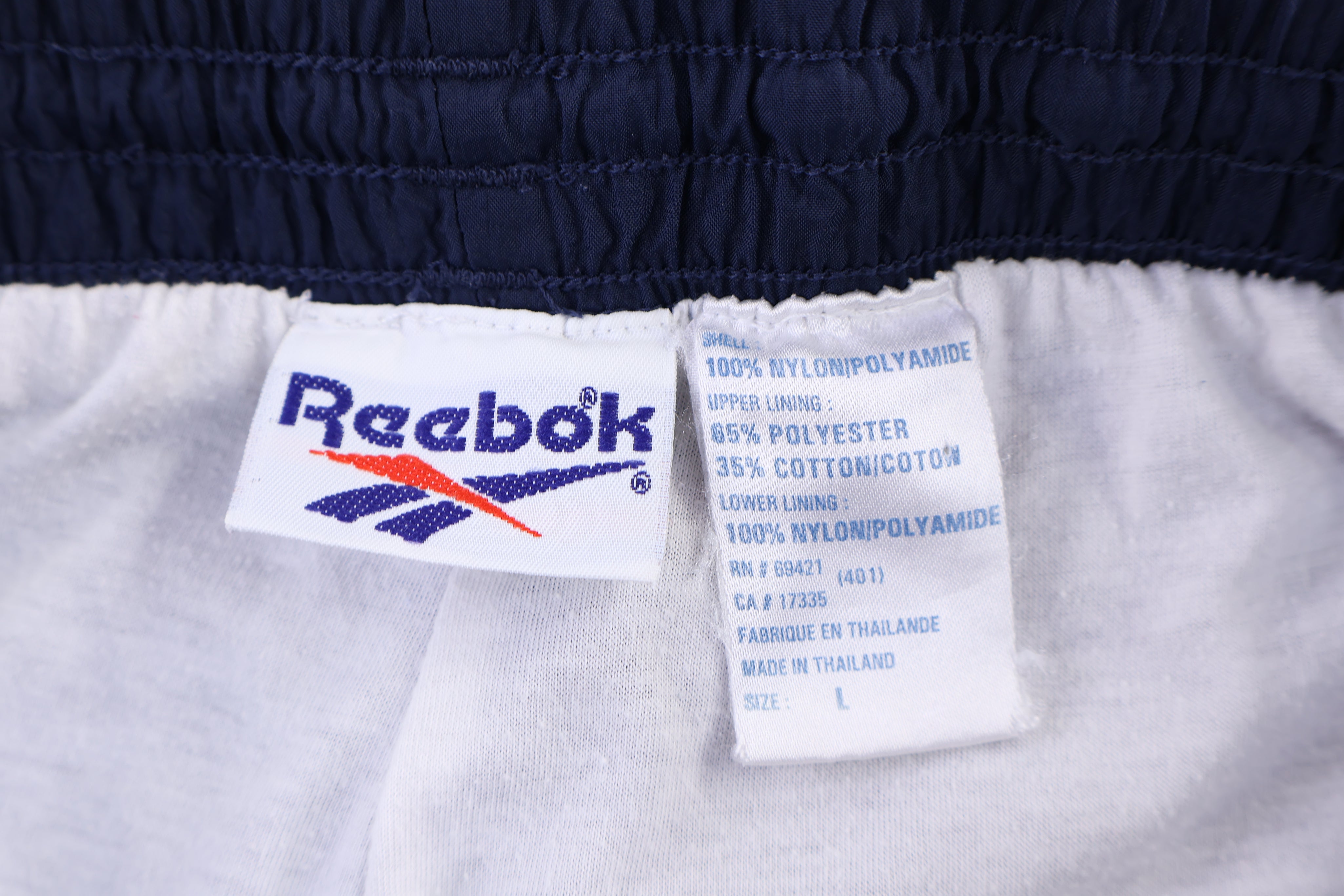90's Reebok Embroidered Logo Blue Pants