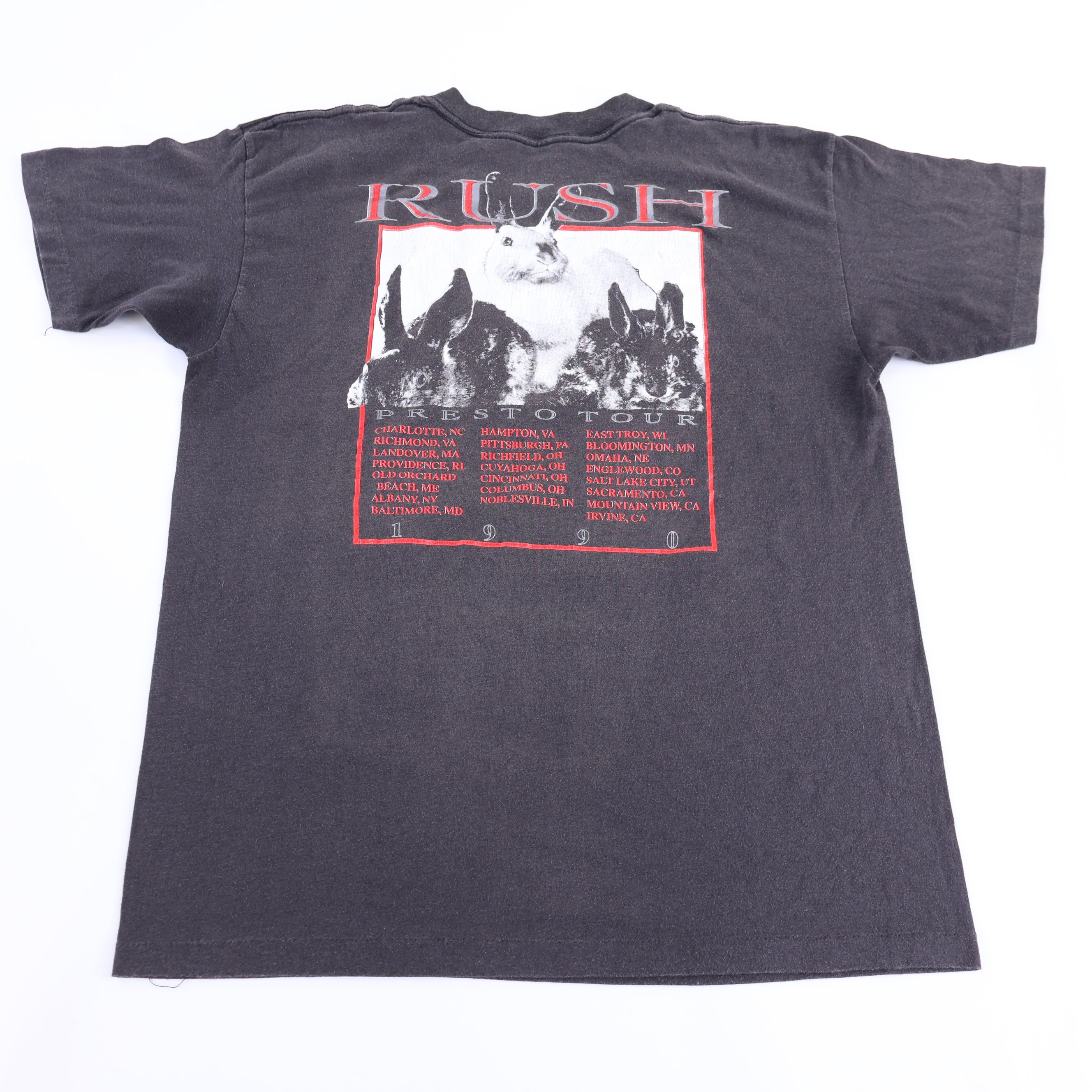 1990 RUSH Press To Tour T-shirt