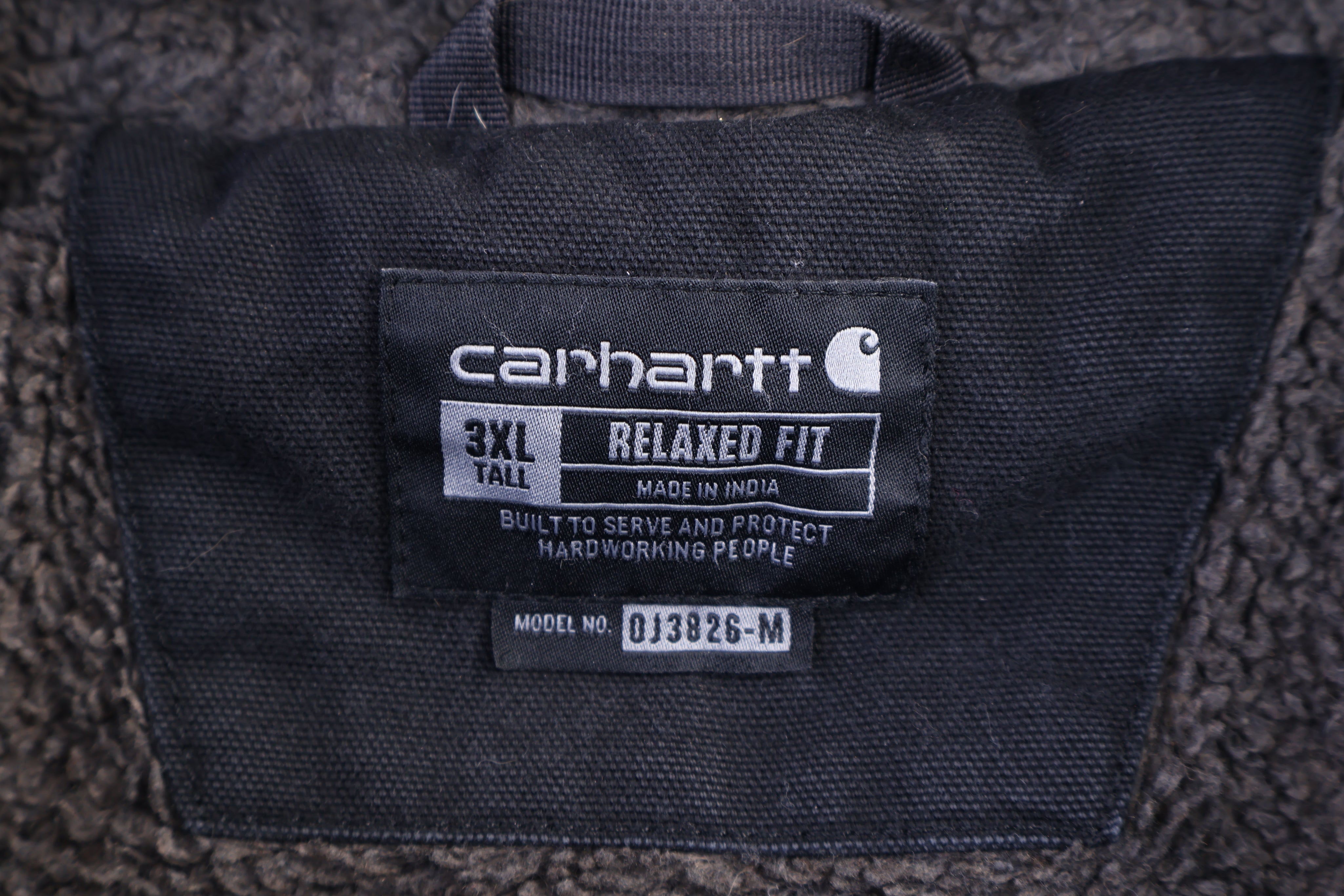 Carhartt Logo Patch Black Full Zip Jacket