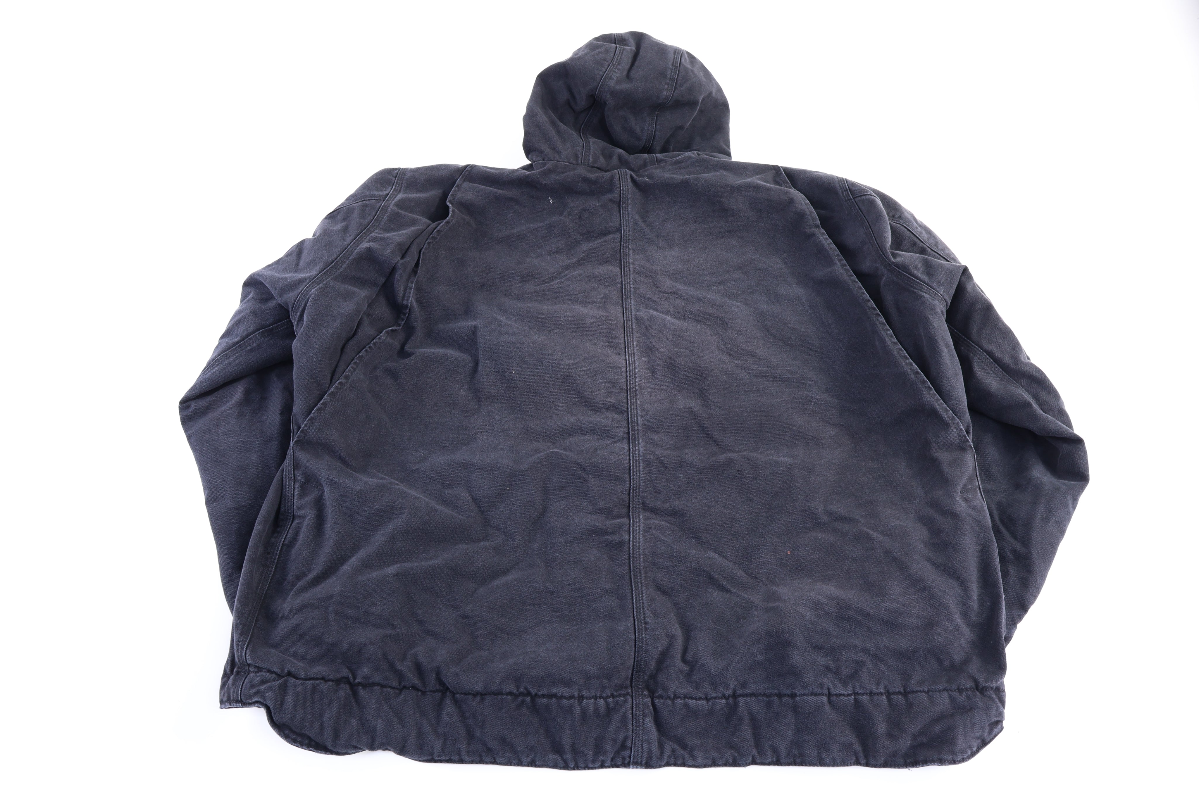 Carhartt Logo Patch Black Full Zip Jacket