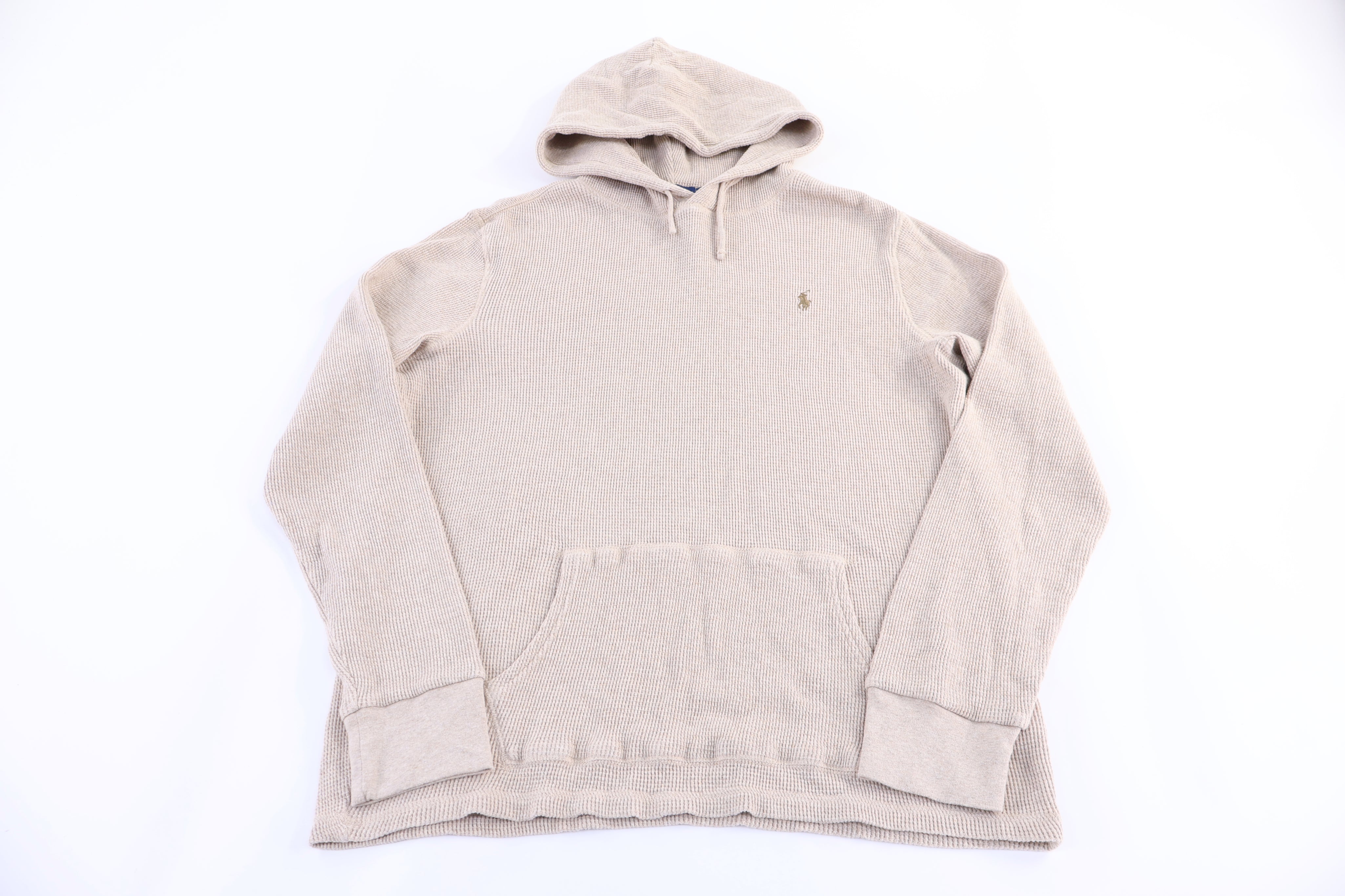 Polo Ralph Lauren Embroidered Logo Tan Pullover Hoodie