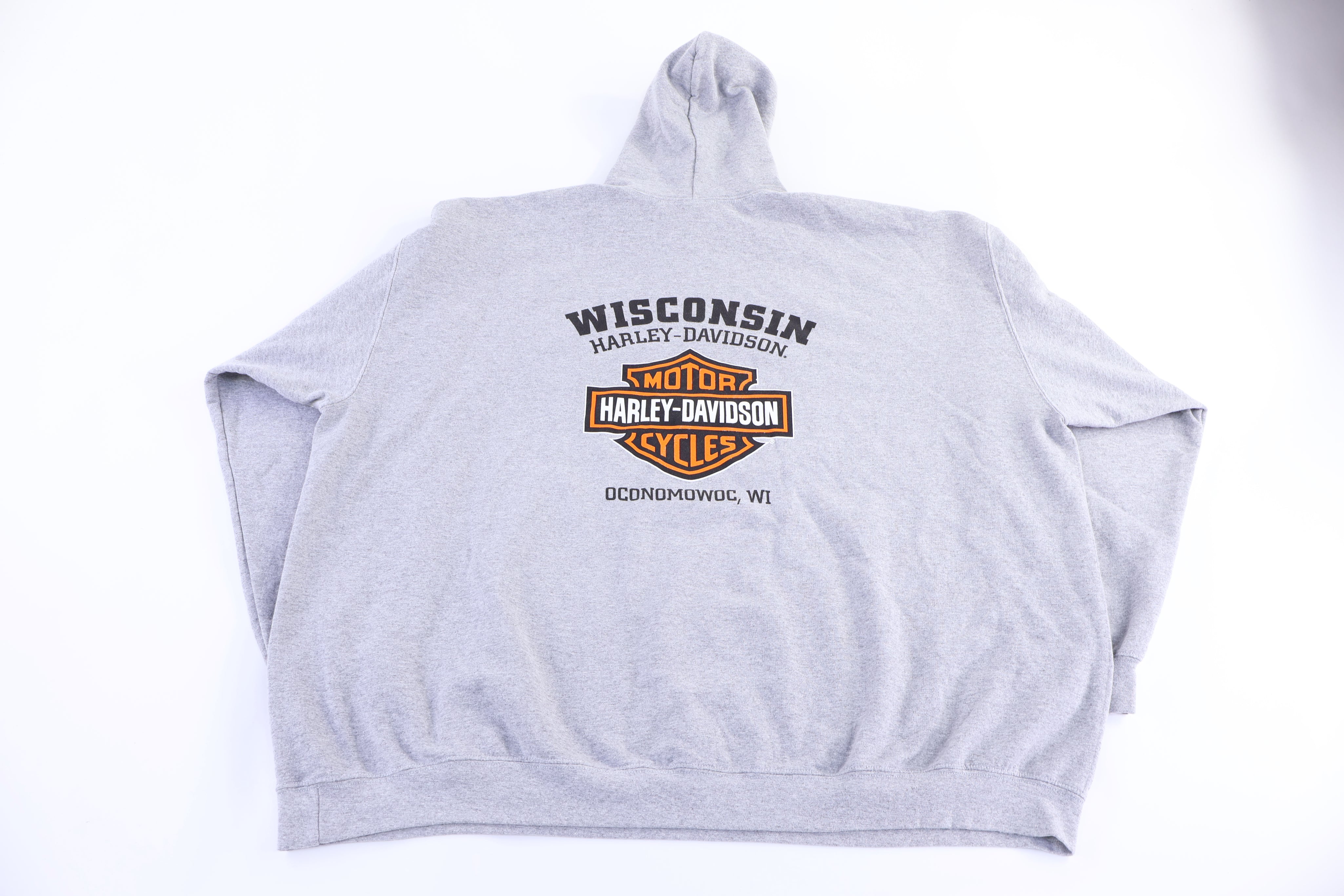 Harley Davidson Motorcycles Wisconsin Pullover Hoodie