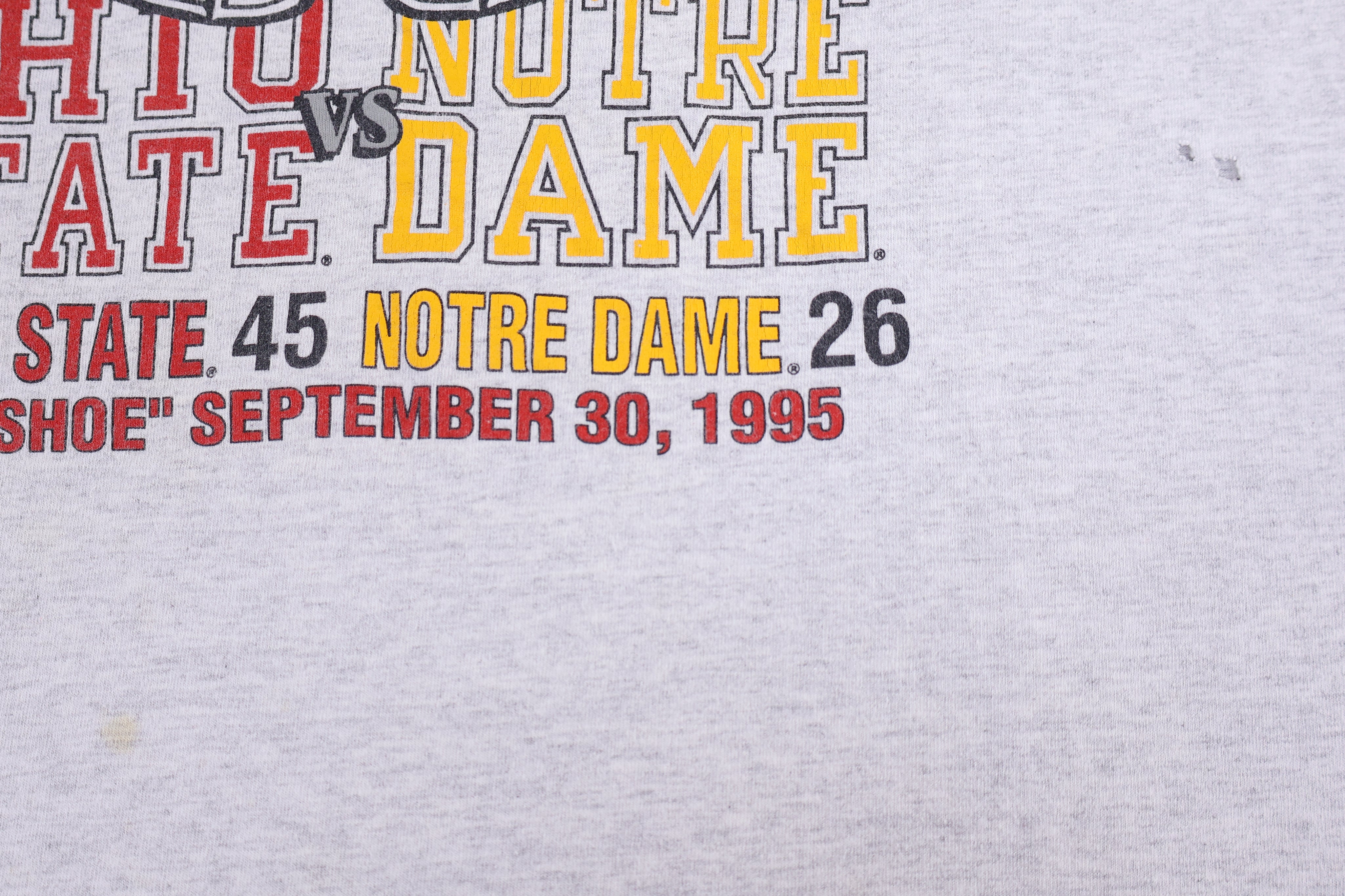 1995 Notre Dame Vs Ohio State T-shirt