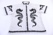 Vintage No Boundaries Dragons Graphic Button Down