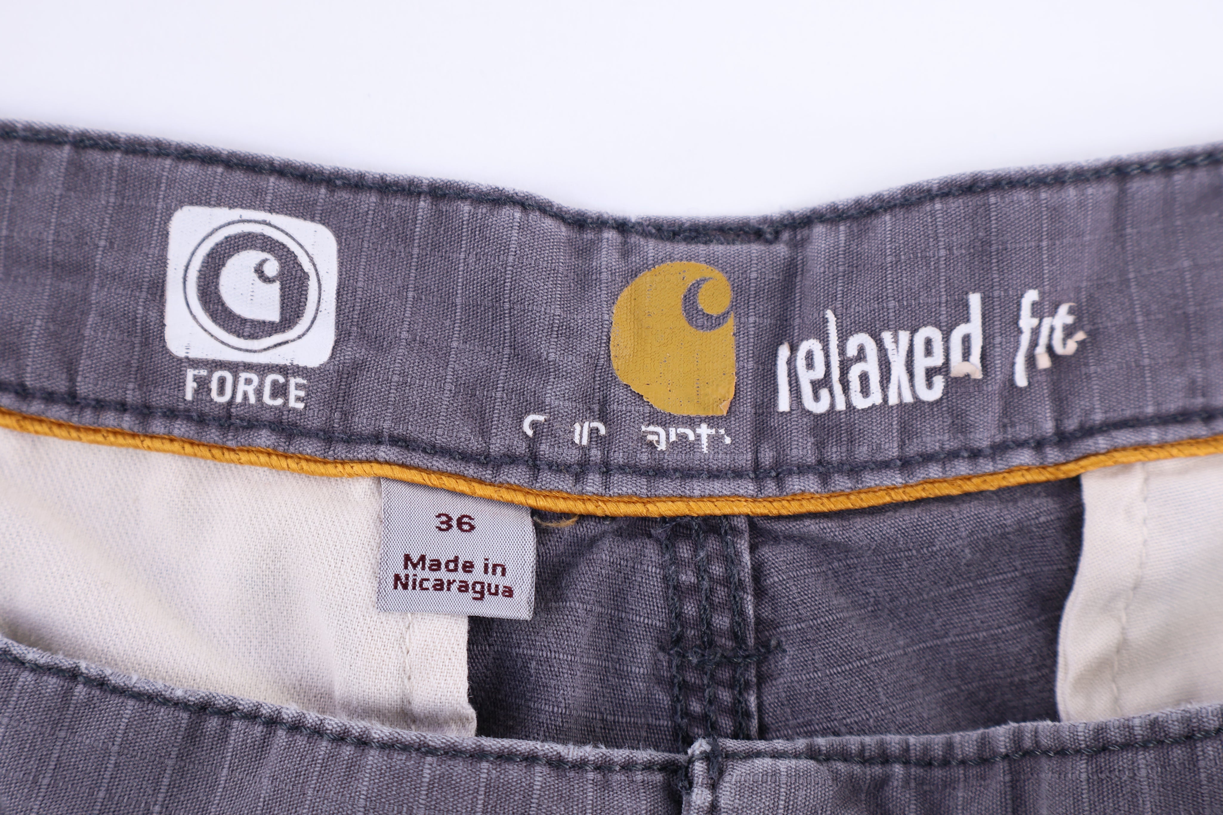 Carhartt Logo Patch Grey Cargo Shorts