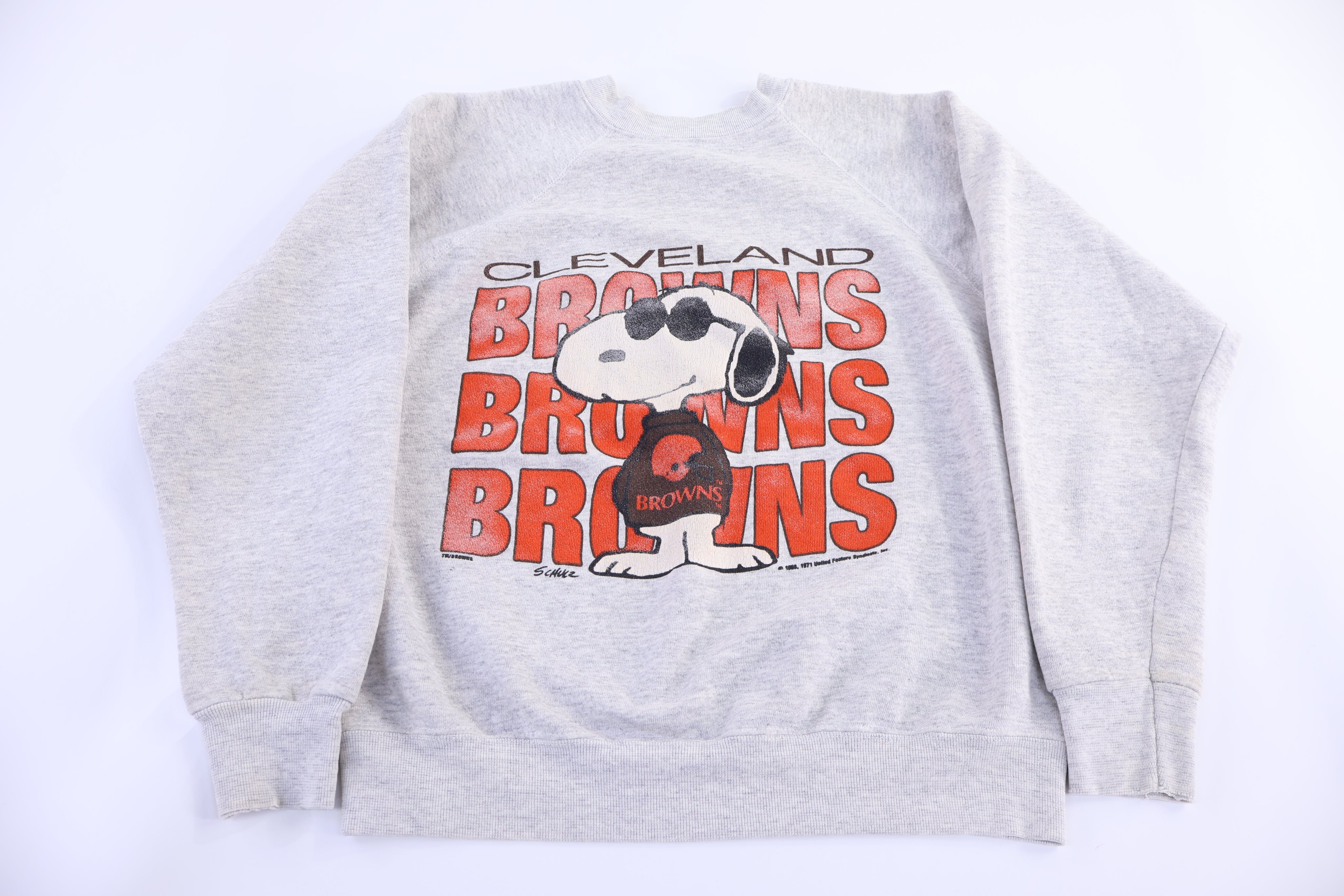 80's Snoopy Cleveland Browns Football Sweatshirt