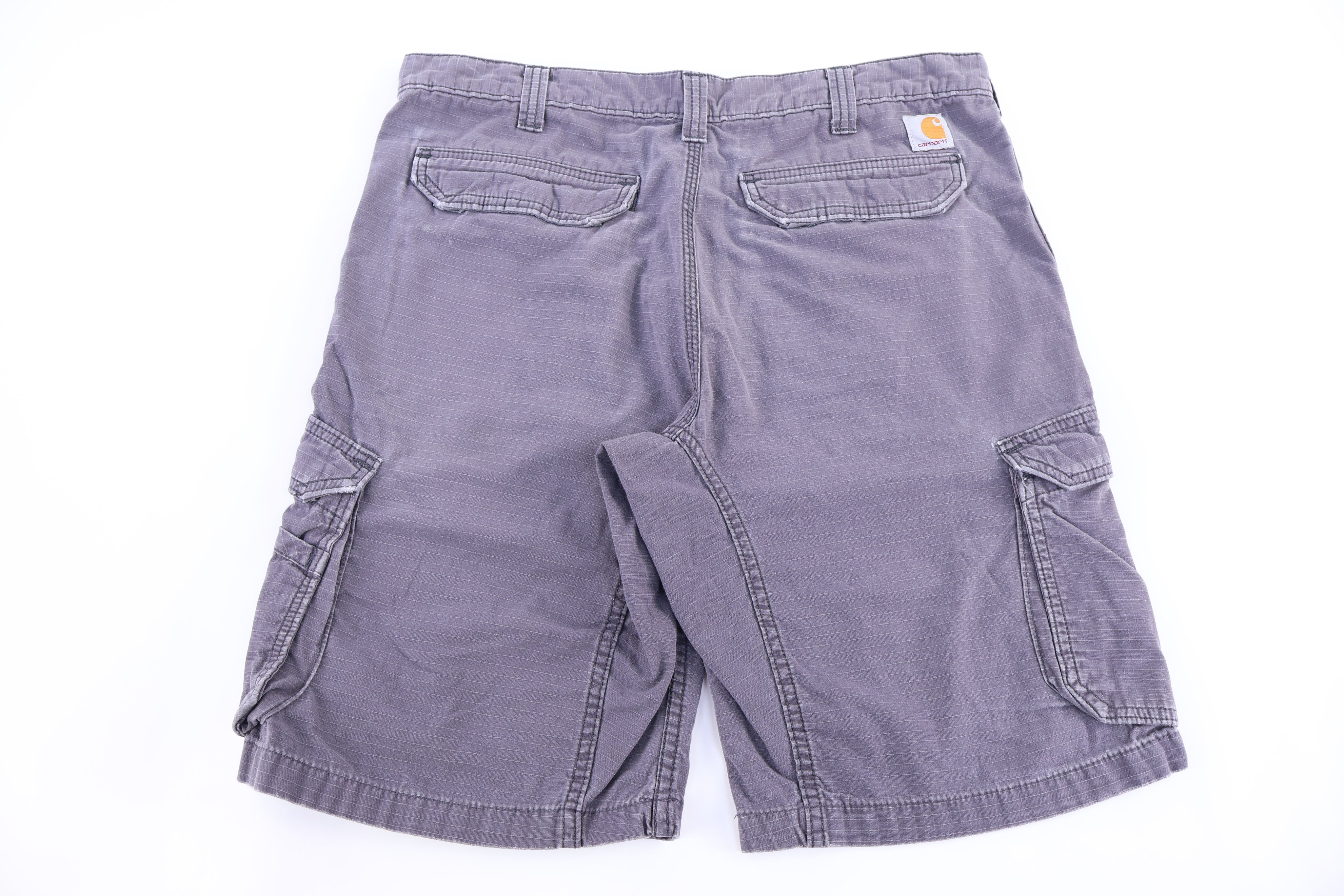 Carhartt Logo Patch Grey Cargo Shorts