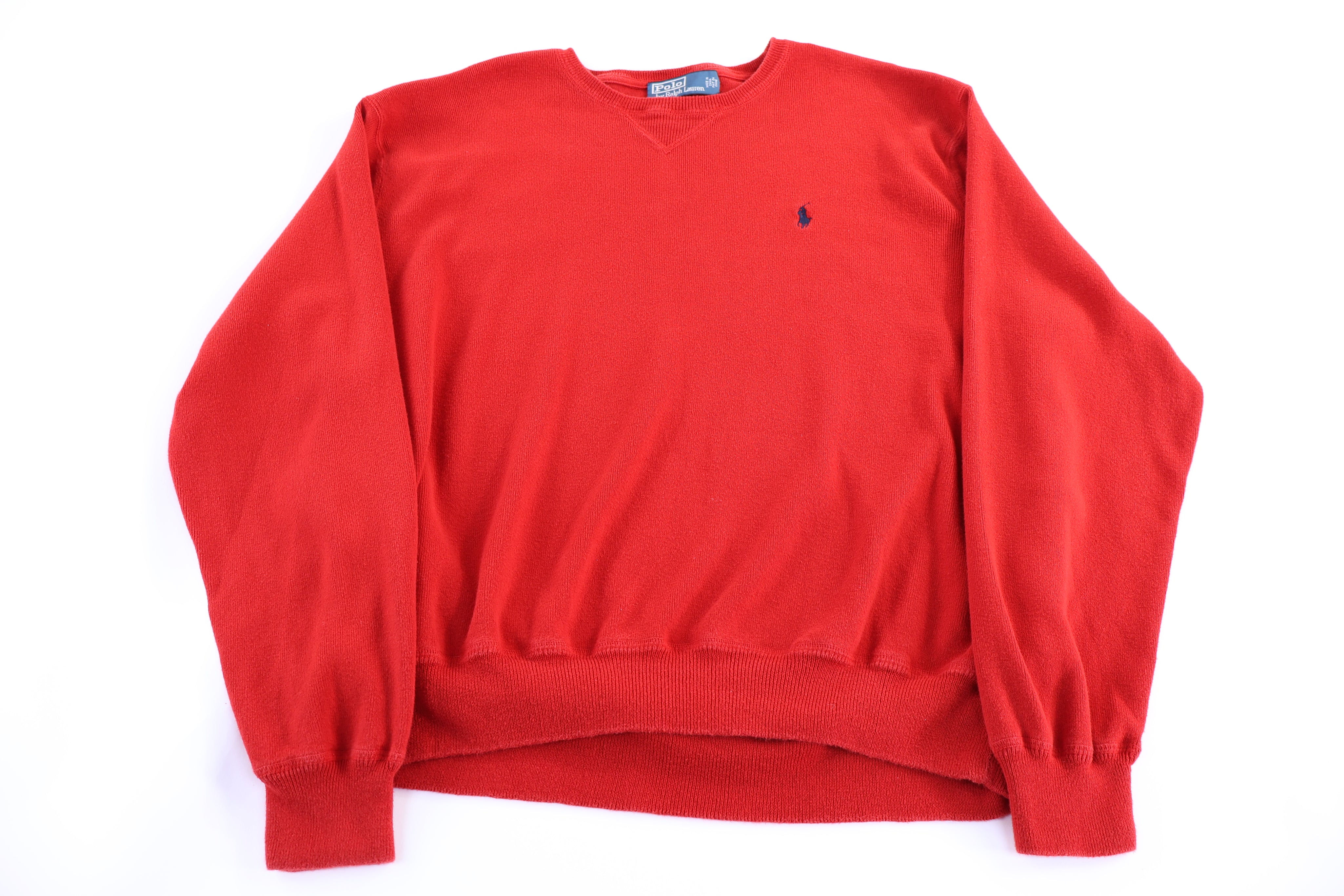 Polo by Ralph Lauren Embroidered Logo Red Sweater
