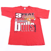 1993 Chicago Bulls Basketball 3 Peat Champs T-shirt