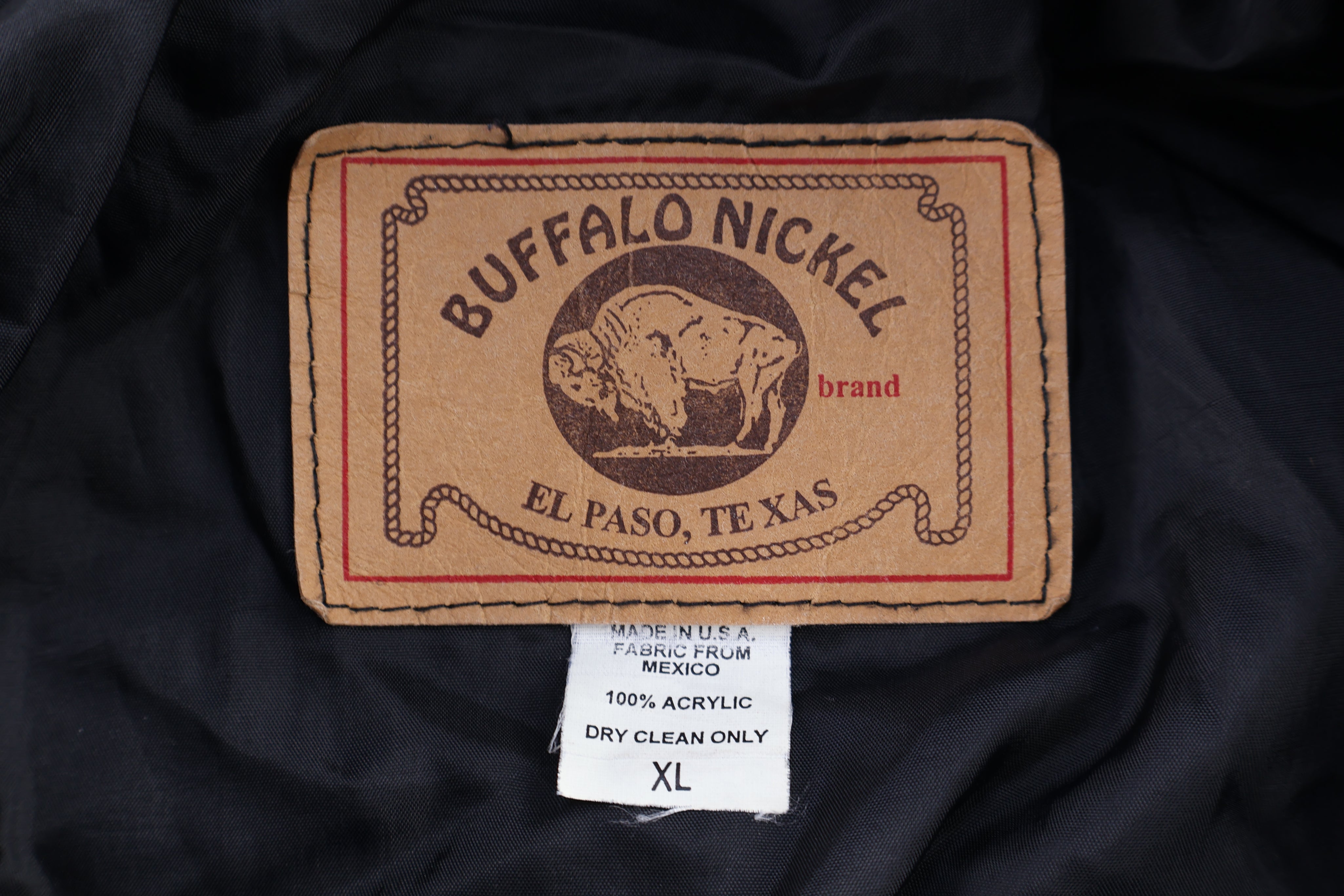 Vintage Buffalo Nickel Full Zip Aztec Pattern Jacket